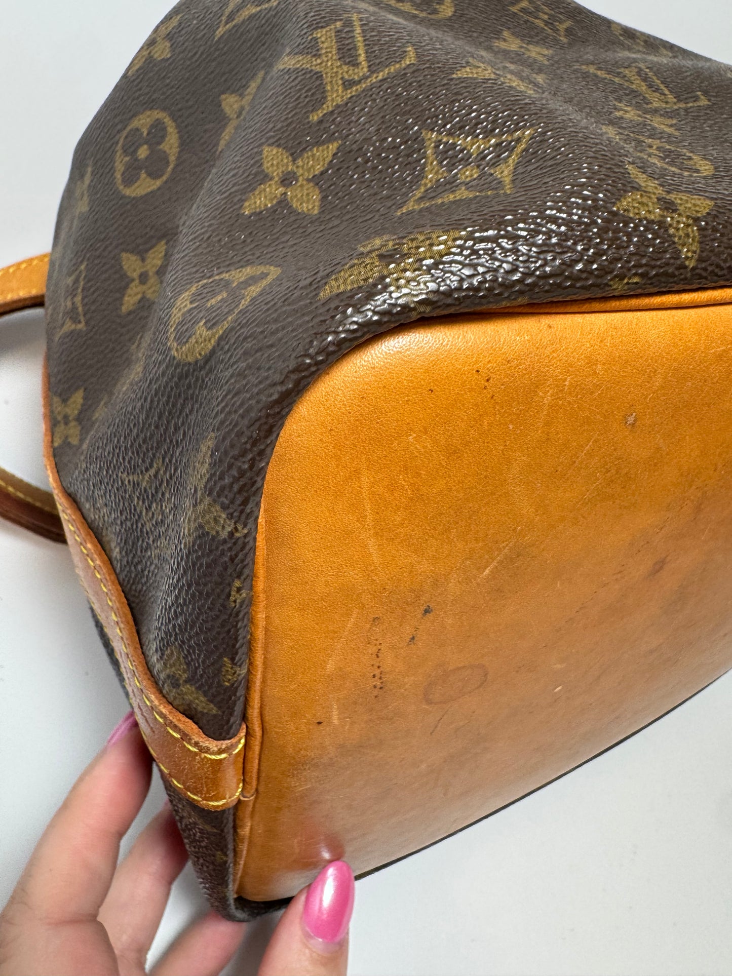 Louis Vuitton Petite Noe Bucket Bag Monogram Made in France W/COA