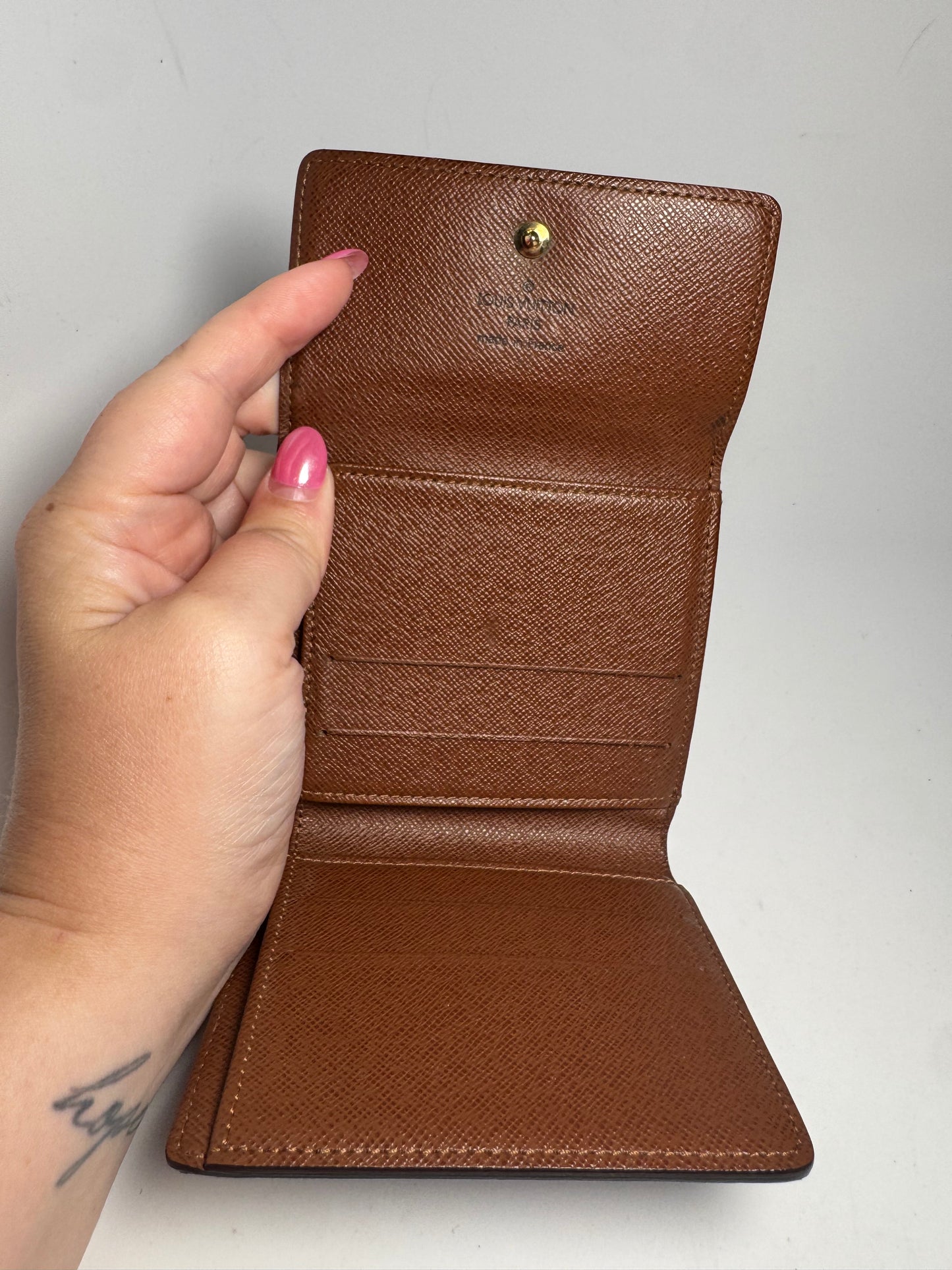 Louis Vuitton Elise Monogram Compact Wallet Made in February 2006 in France