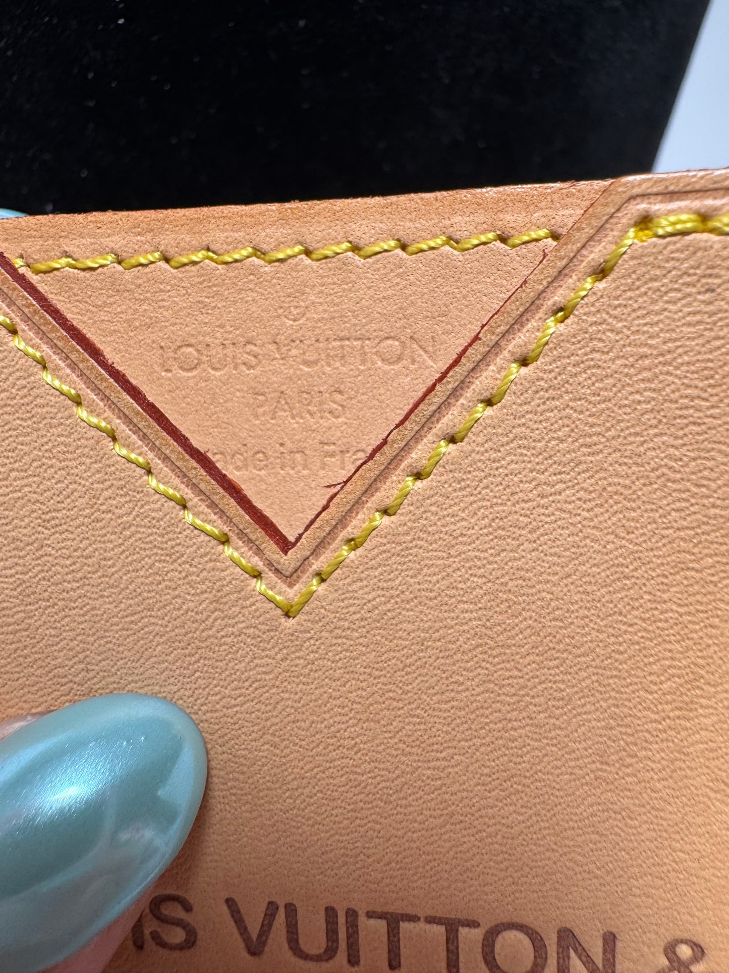 Louis Vuitton Vivienne & Me Card Holder “K” Initial Vachetta Leather