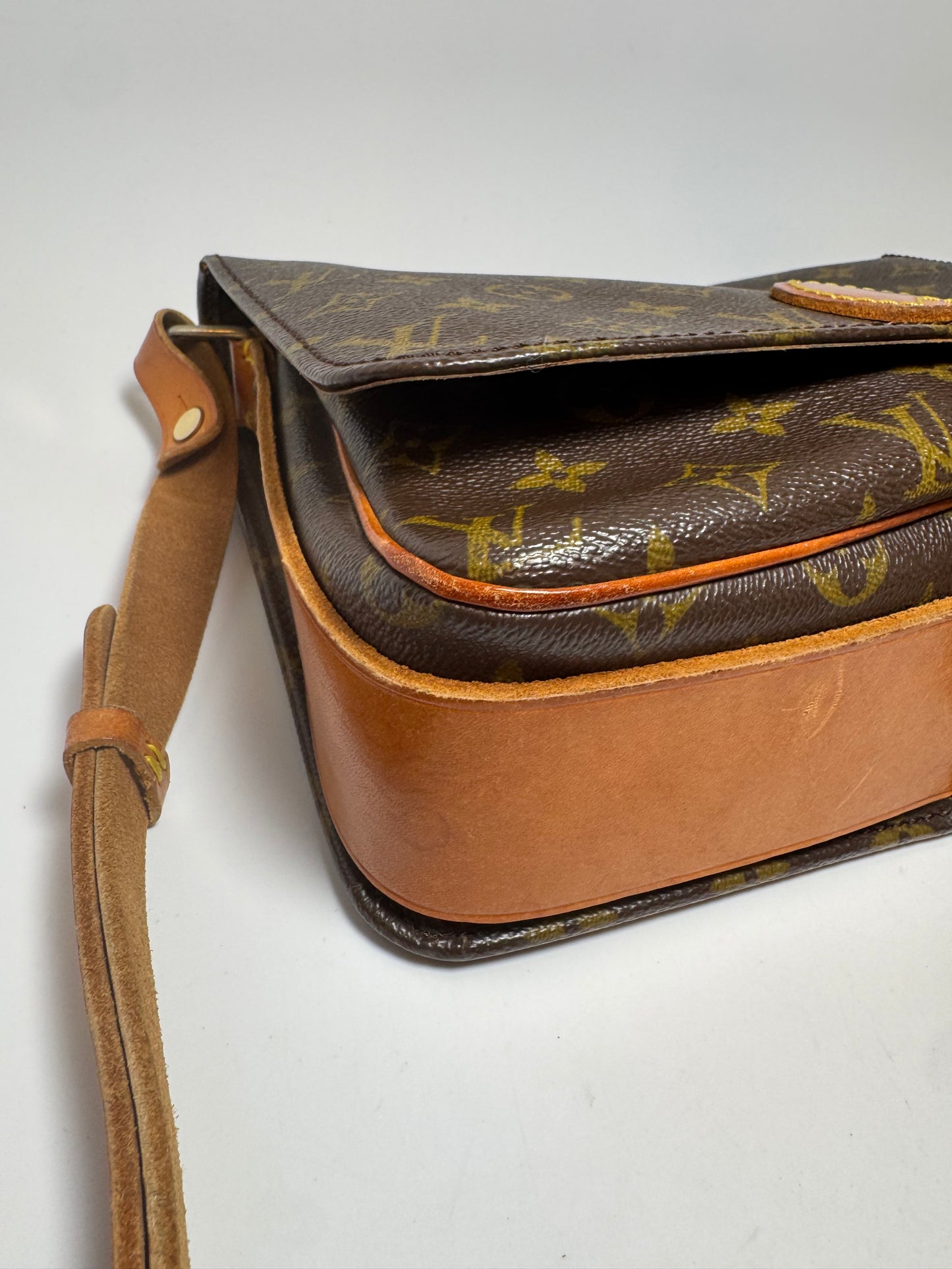 Louis Vuitton Cartouchière GM Monogram Crossbody/Shoulder Bag- Pre Date Code