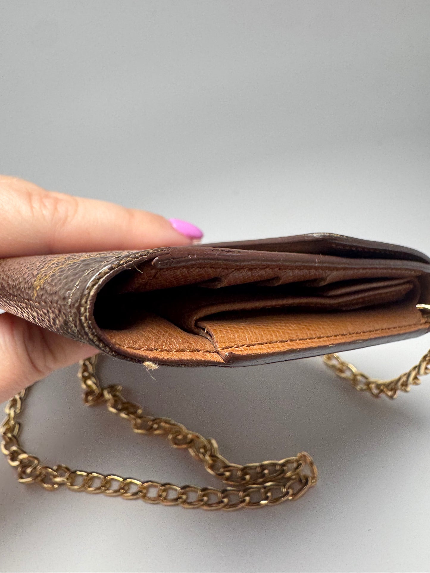 Louis Vuitton Sarah Monogram Wallet on Chain- Vintage 1994 March in France