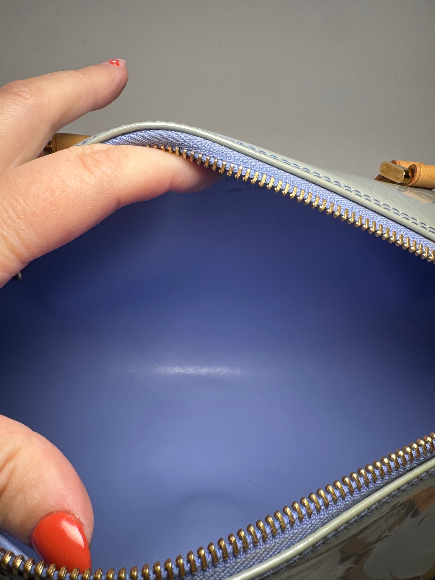 Louis Vuitton Y2K Bedford Lavender Vernis Leather Barrel Bag