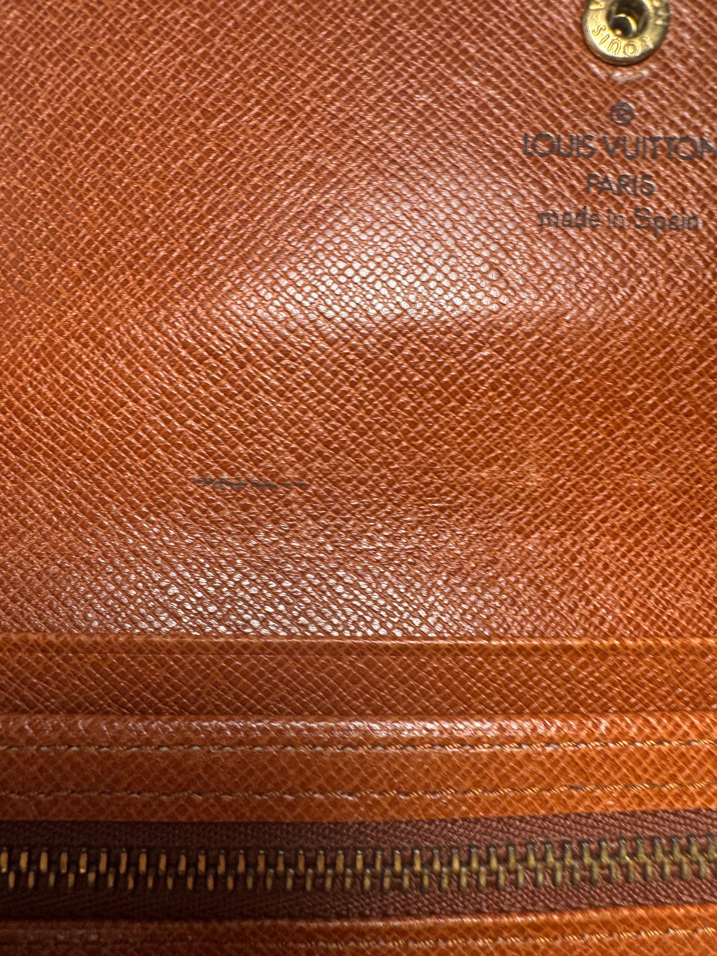 Louis Vuitton Trifold Pochette Passport Holder Monogram Wallet on Chain
