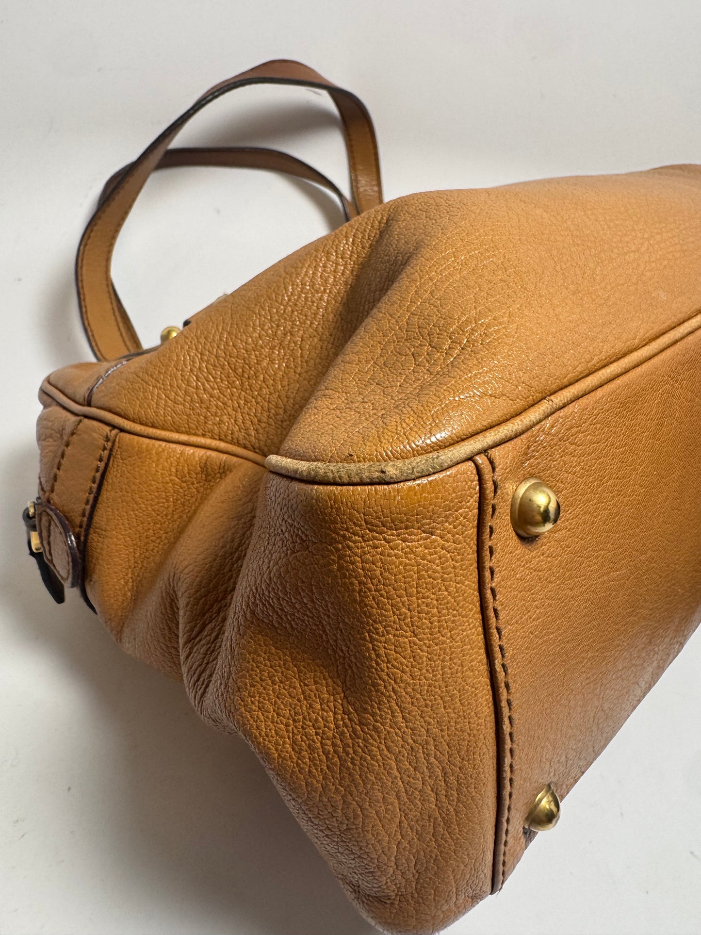 Gucci Blondie Studded Shoulder Bag Leather
