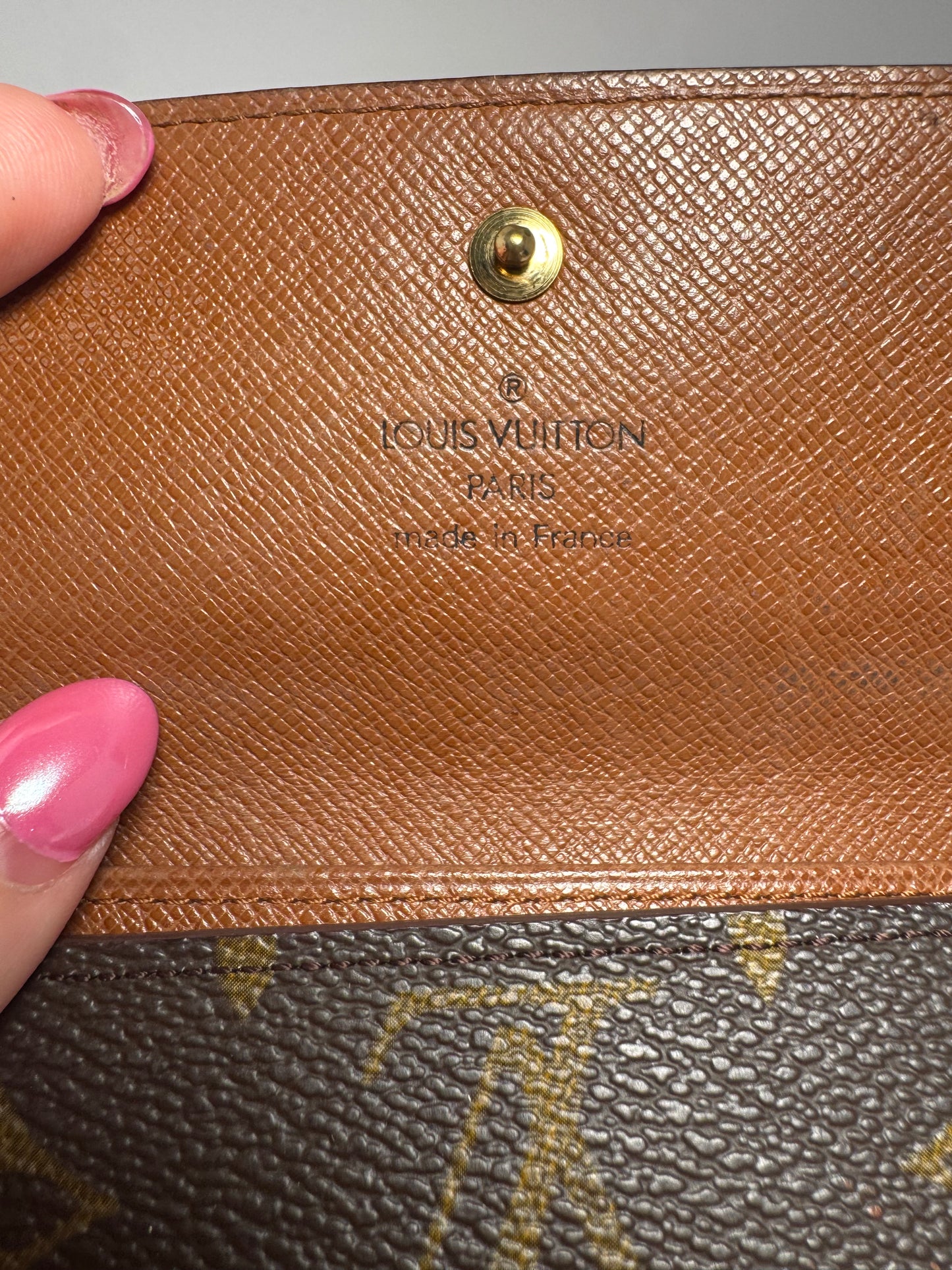 Louis Vuitton Elise Monogram Compact Trifold Wallet Made in France January 1998