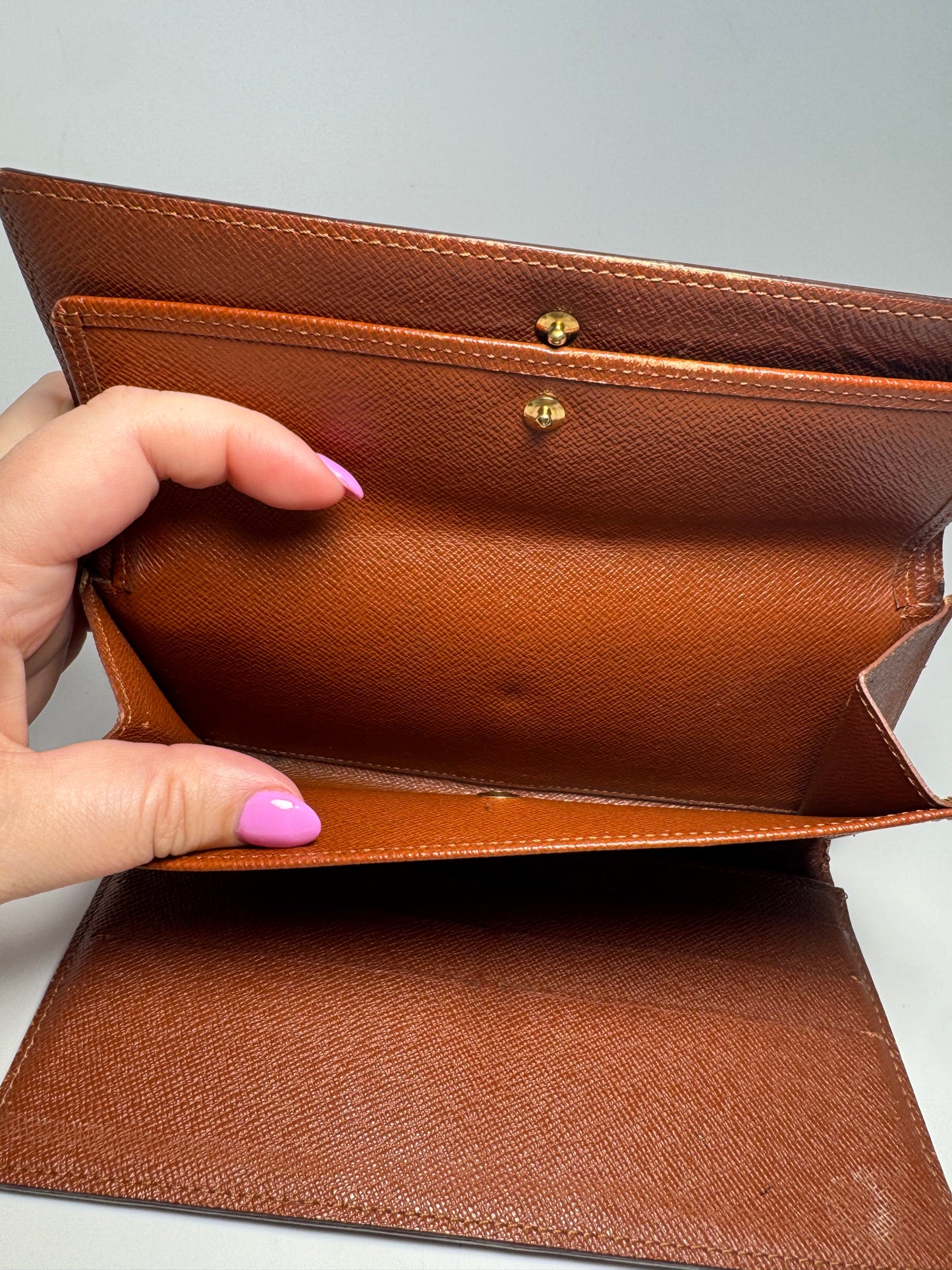 Louis Vuitton Monogram Sarah Wallet March 2000 in France- Fair condition