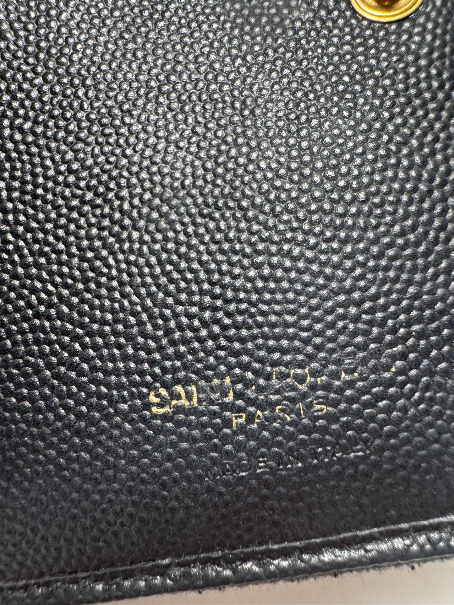 Saint Laurent Bifold Cassandra Wallet Caviar Leather