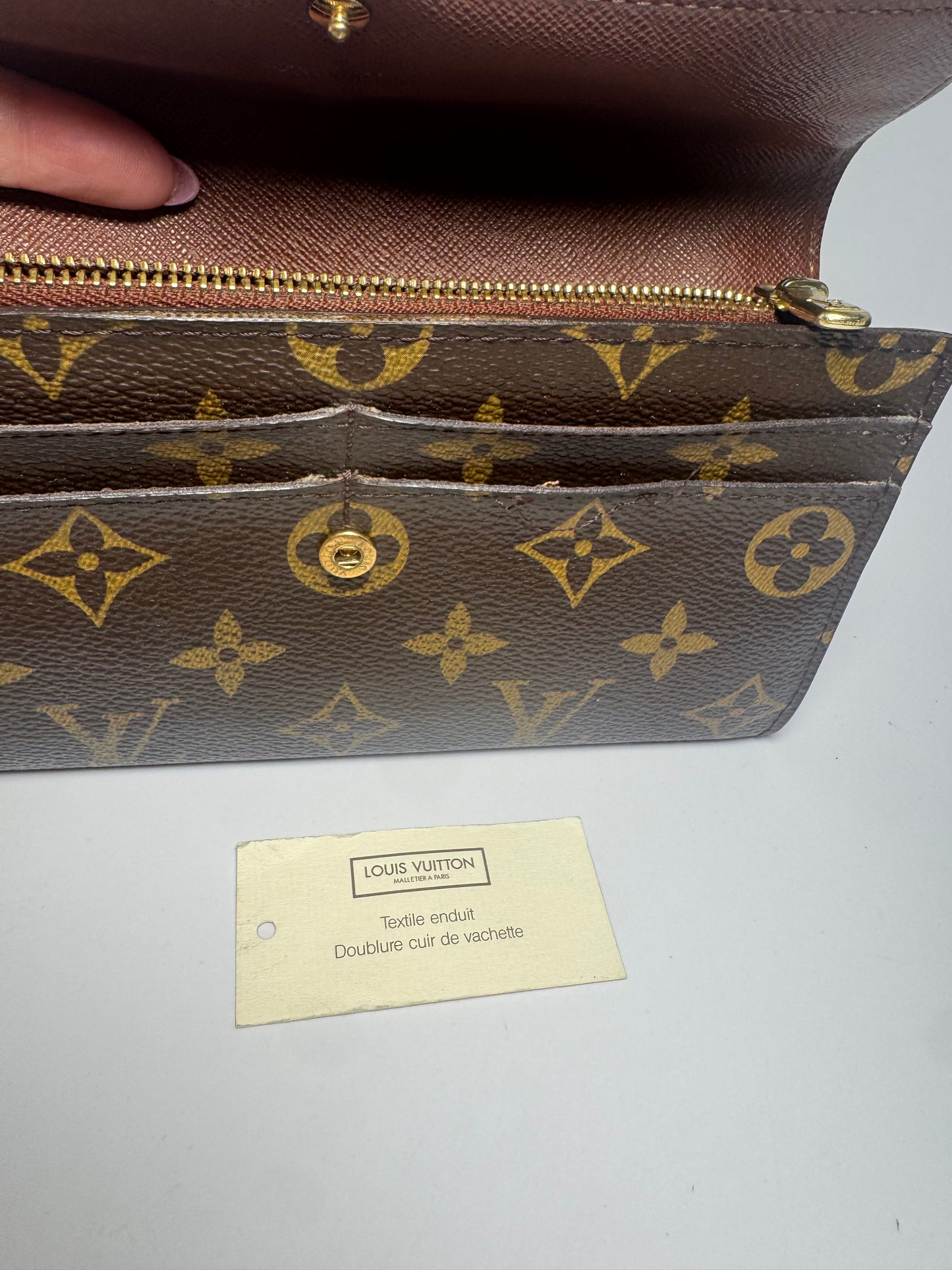 Louis Vuitton Porte Monnaie Credit Card Wallet Monogram- Made in Spain 2006