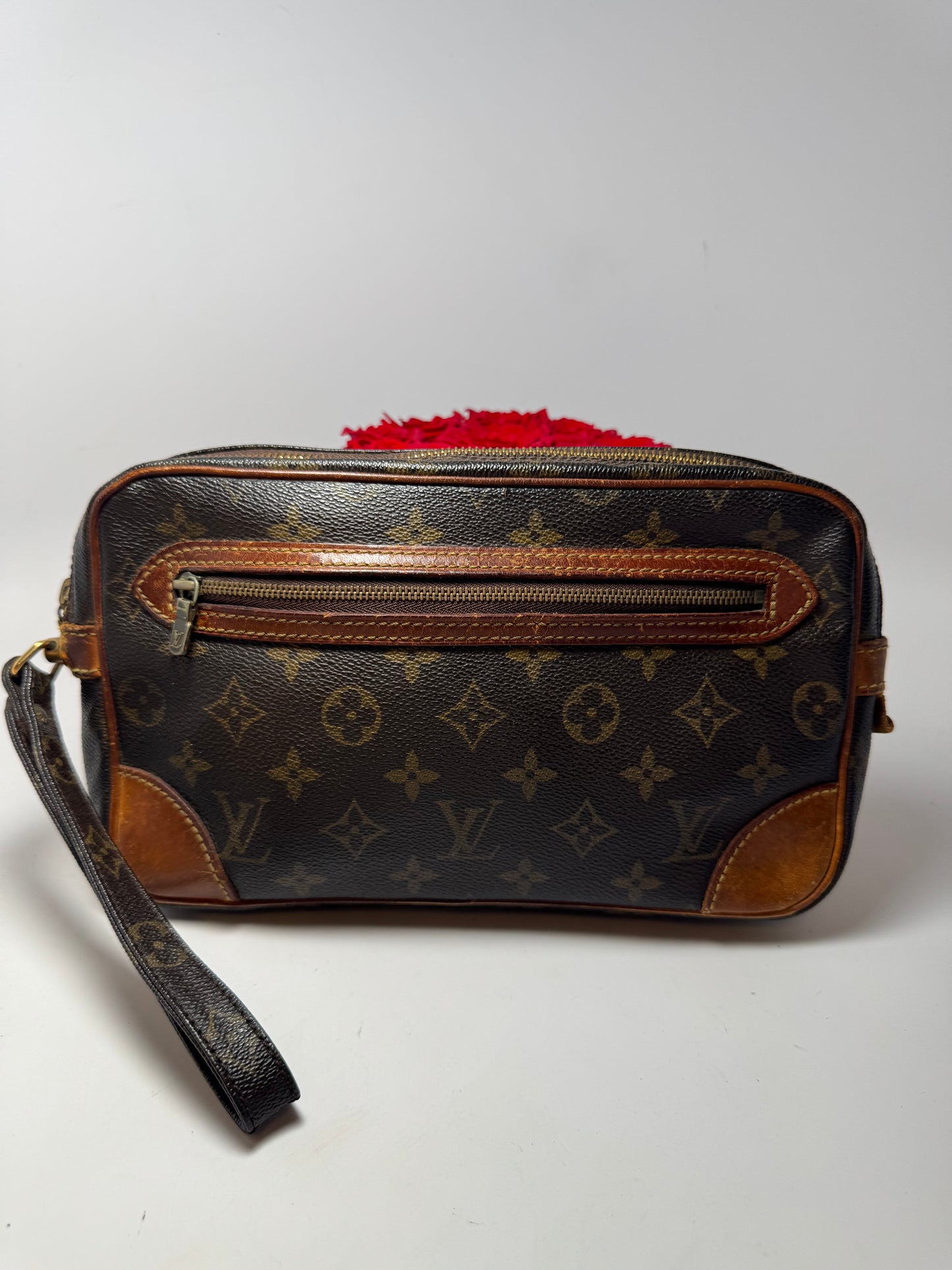 Louis Vuitton Marley Draggone Clutch Monogram Fair Condition
