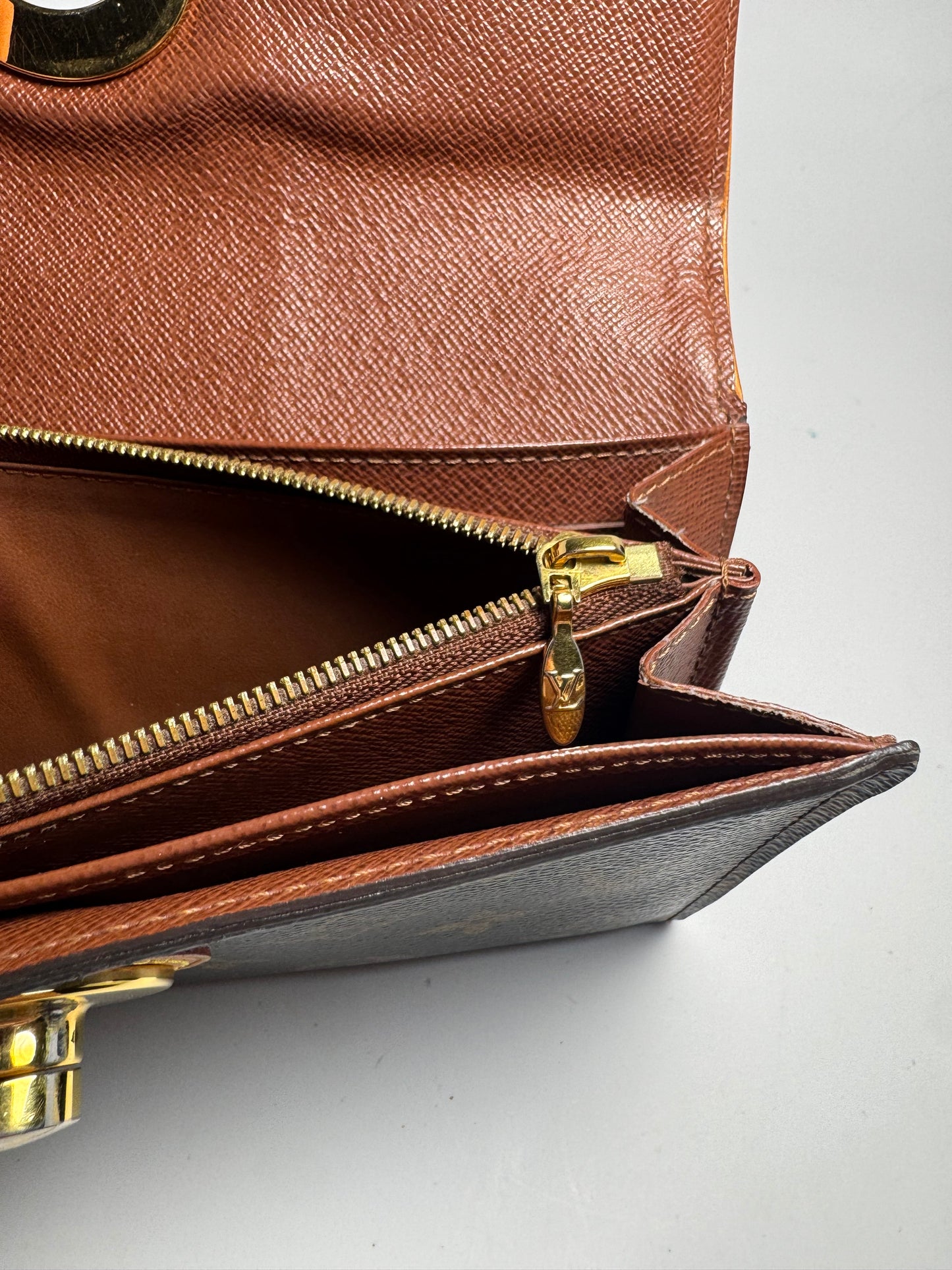 Louis Vuitton Boetie Wallet Monogram & Vachetta Leather Made in Spain 2012