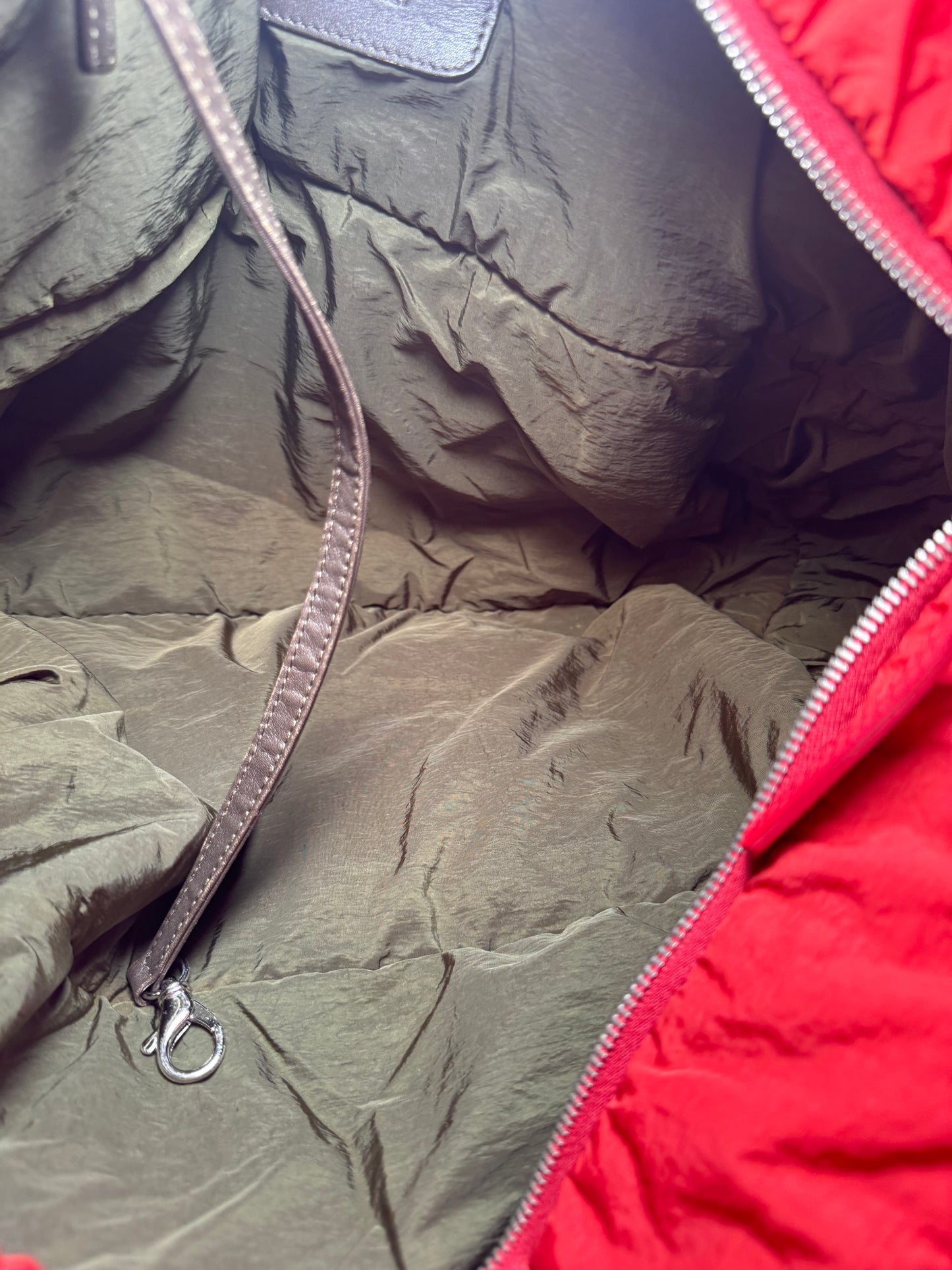 Chanel Coco Cocoon Tote Bag Red Nylon Tote
