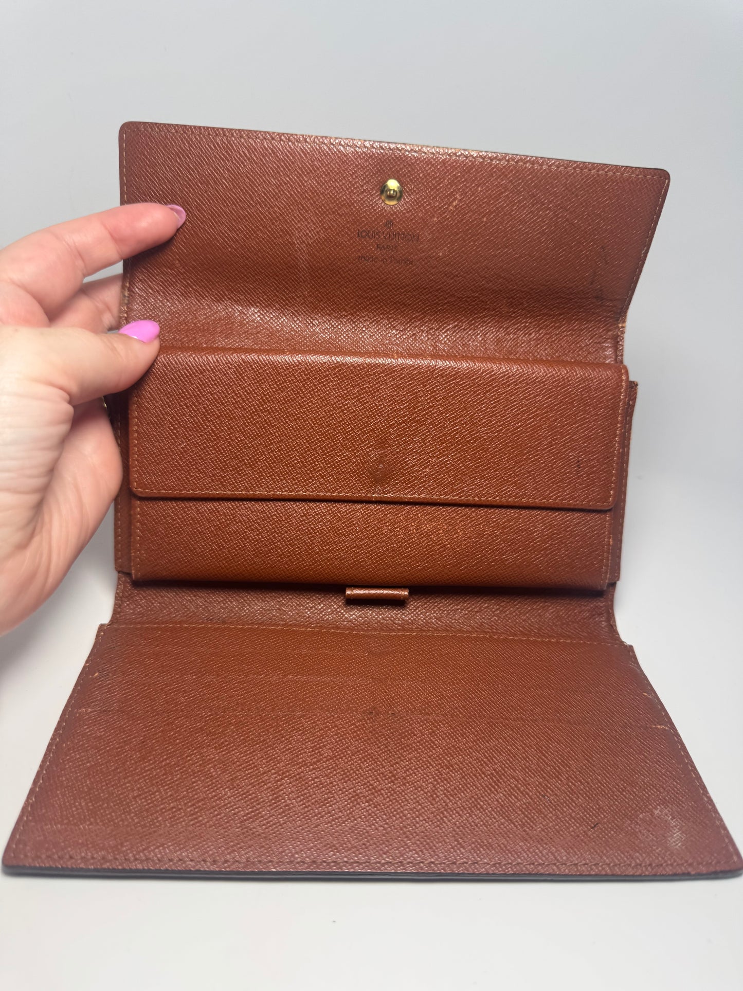 Louis Vuitton Monogram Sarah Wallet March 2000 in France- Fair condition