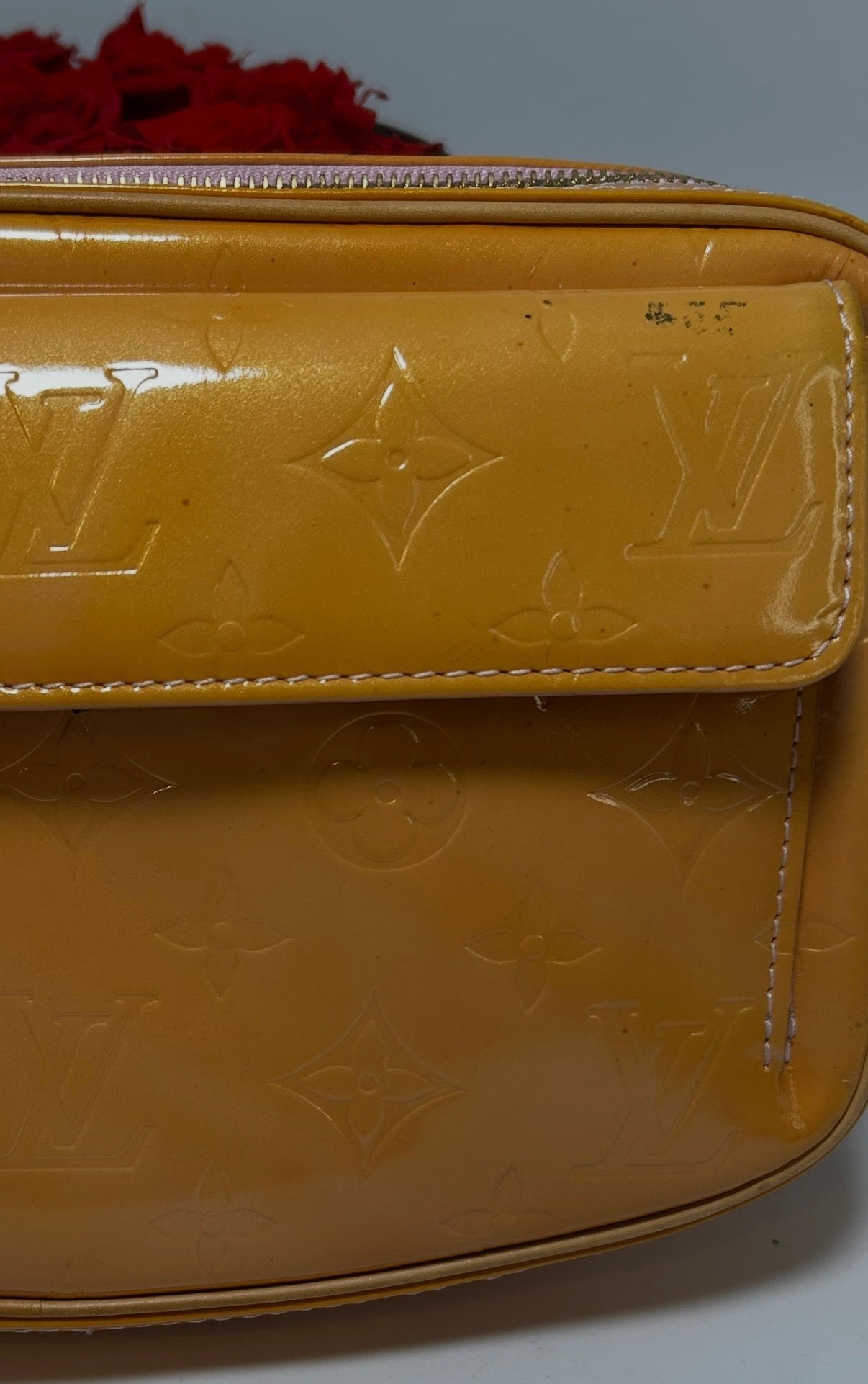 Louis Vuitton Gold Vernis Leather Fulton Waist Bag / Bum Bag