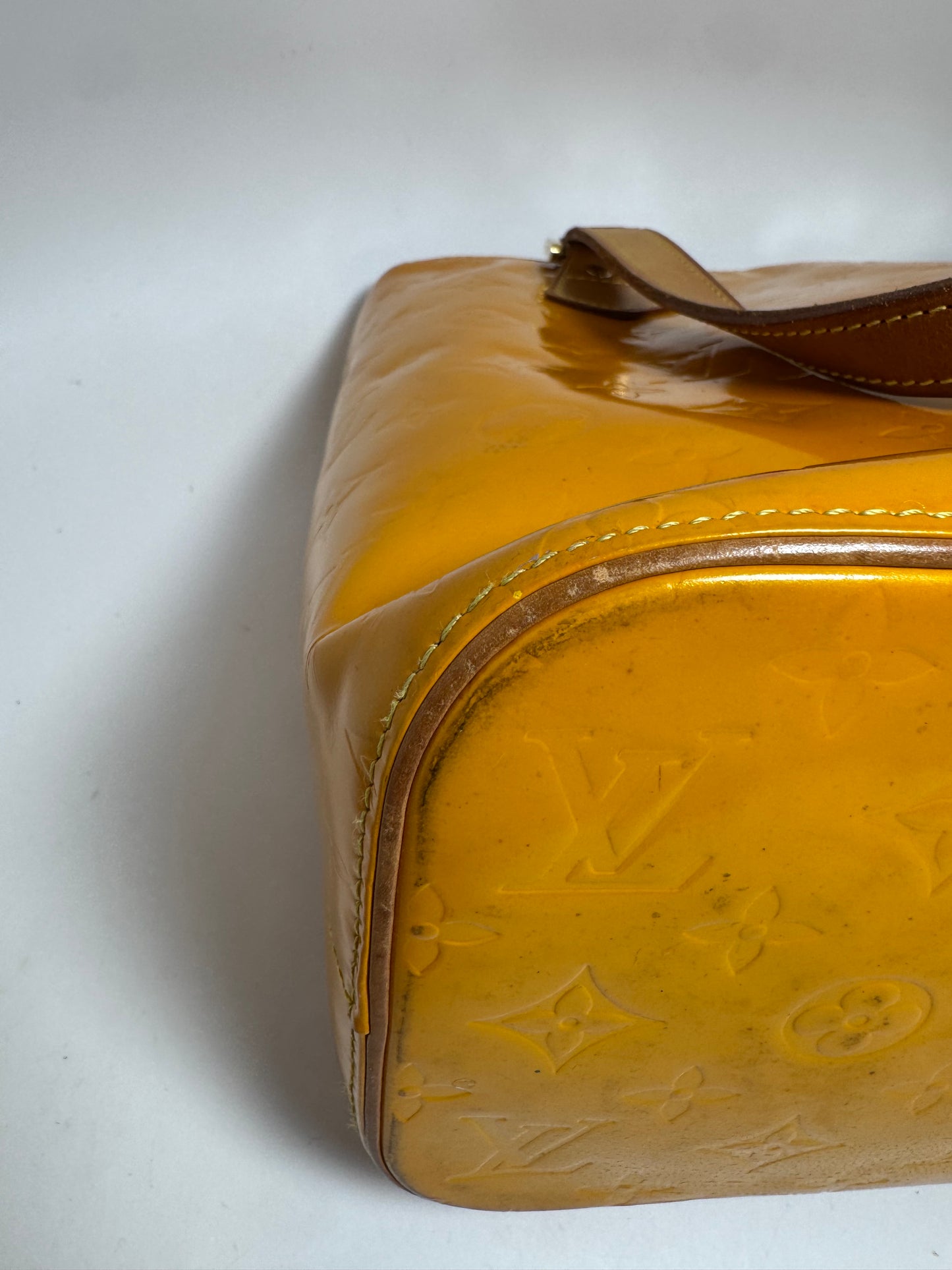 Louis Vuitton Sunset Orange Vernis Monogram Houston Tote