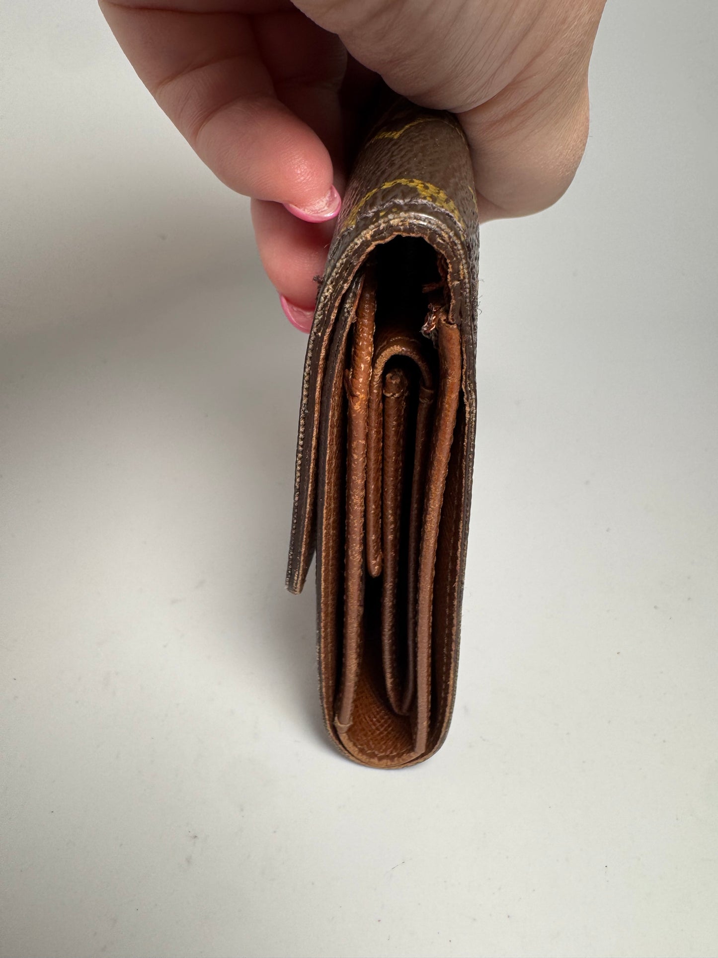 Louis Vuitton Porte Tressor Etui Papier Monogram Slim Snap Wallet, January 2001 in France