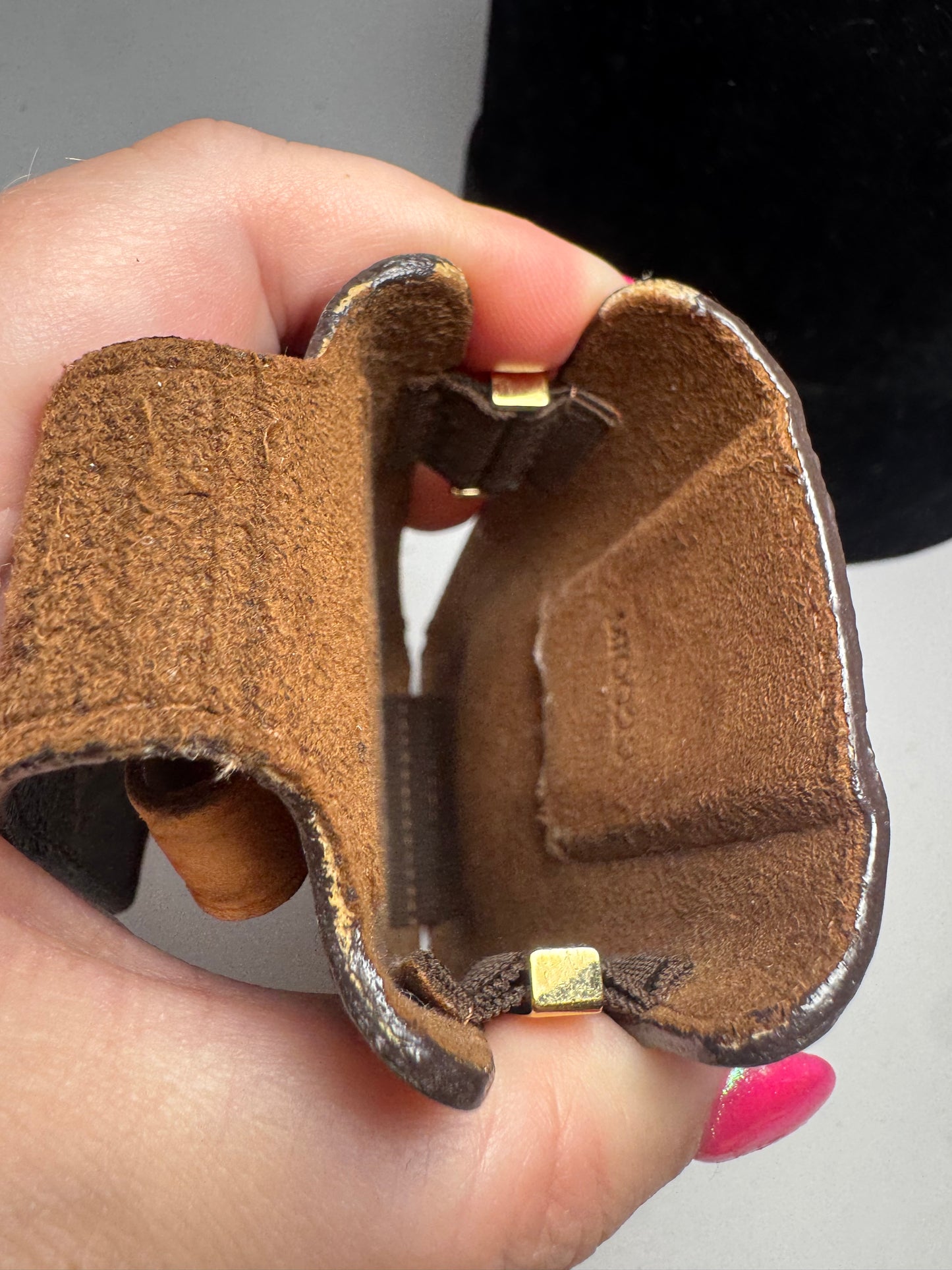 Louis Vuitton Vintage Monogram Phone Case/Holder w/Key Clip