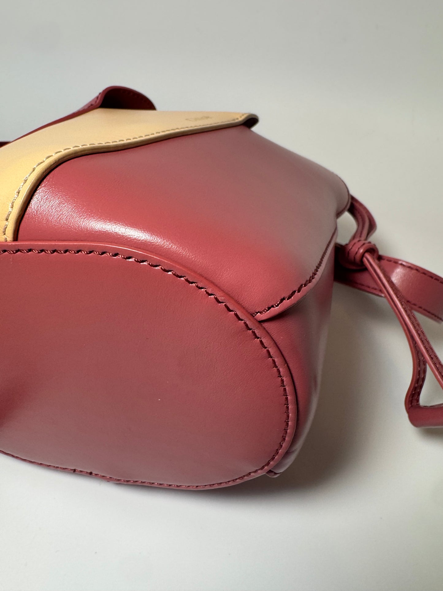 Chloé Tulip Mini Bucket Bag Pink (Faded Rose) & Cream Leather Luxury Bag