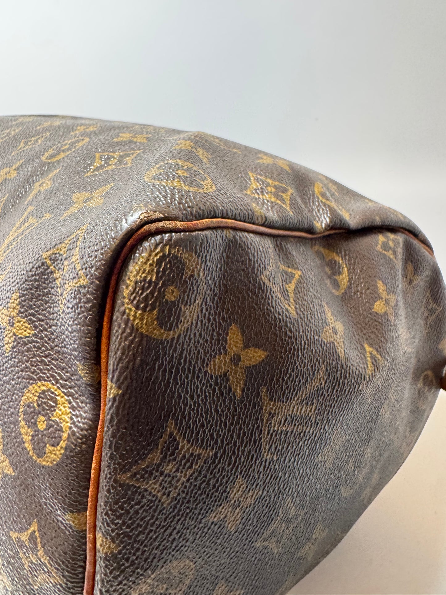 Louis Vuitton Speedy 35 Monogram Satchel Vintage Made in France