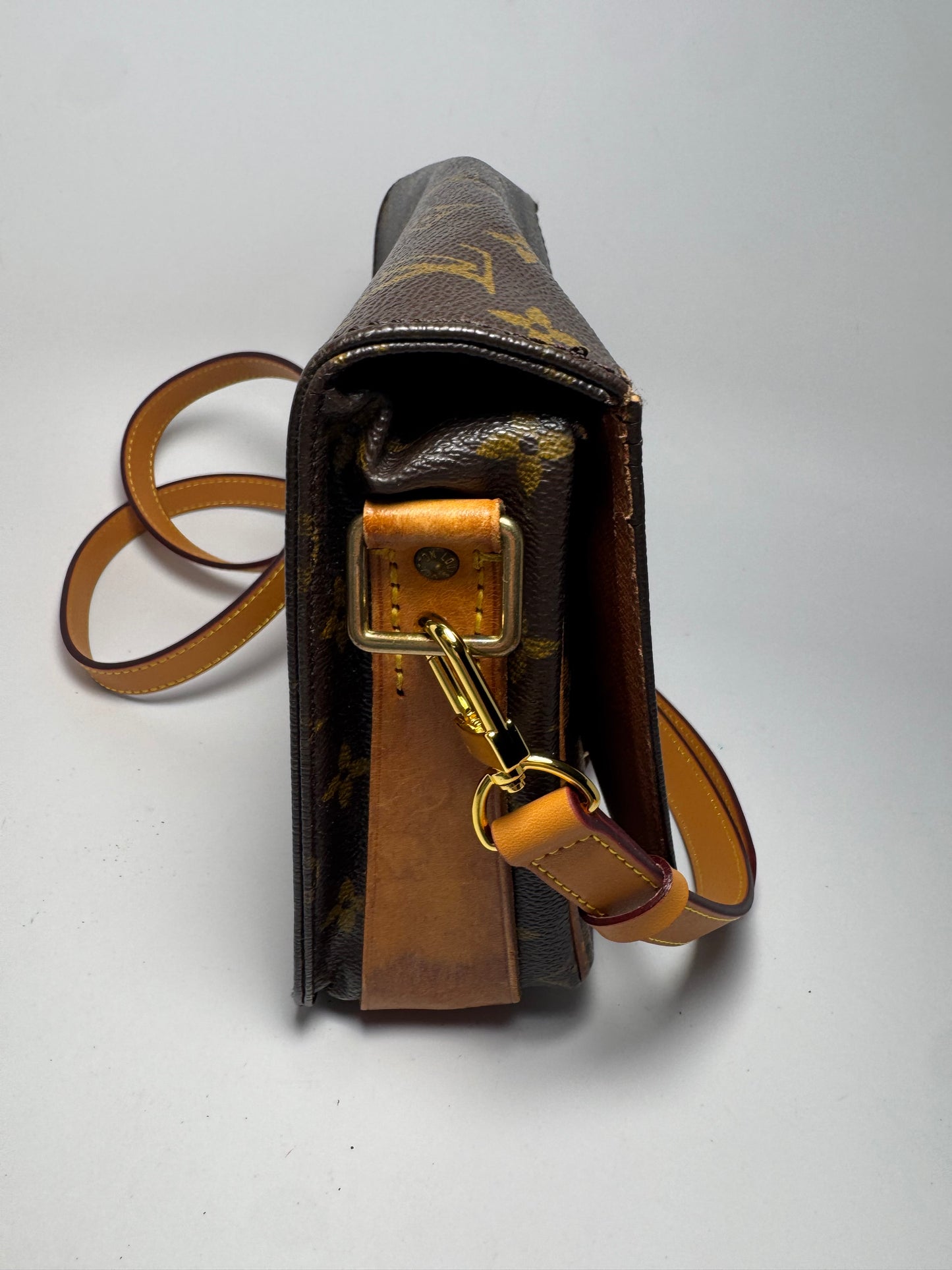 Louis Vuitton Cartouchière MM Monogram Crossbody- FAIR condition France September 1995
