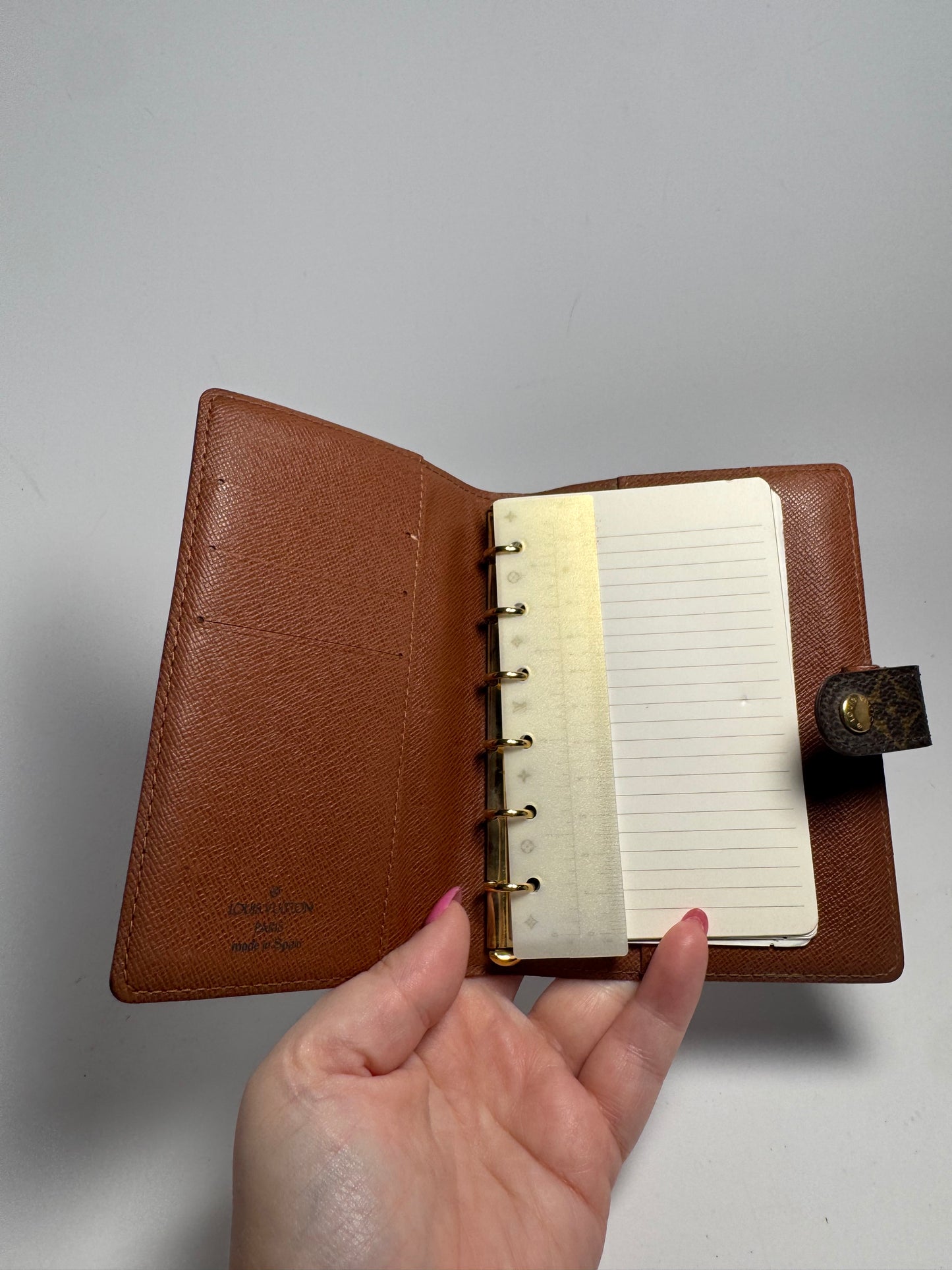 Louis Vuitton Agenda PM Monogram Planner/Passport Holder Made in Spain February 1999