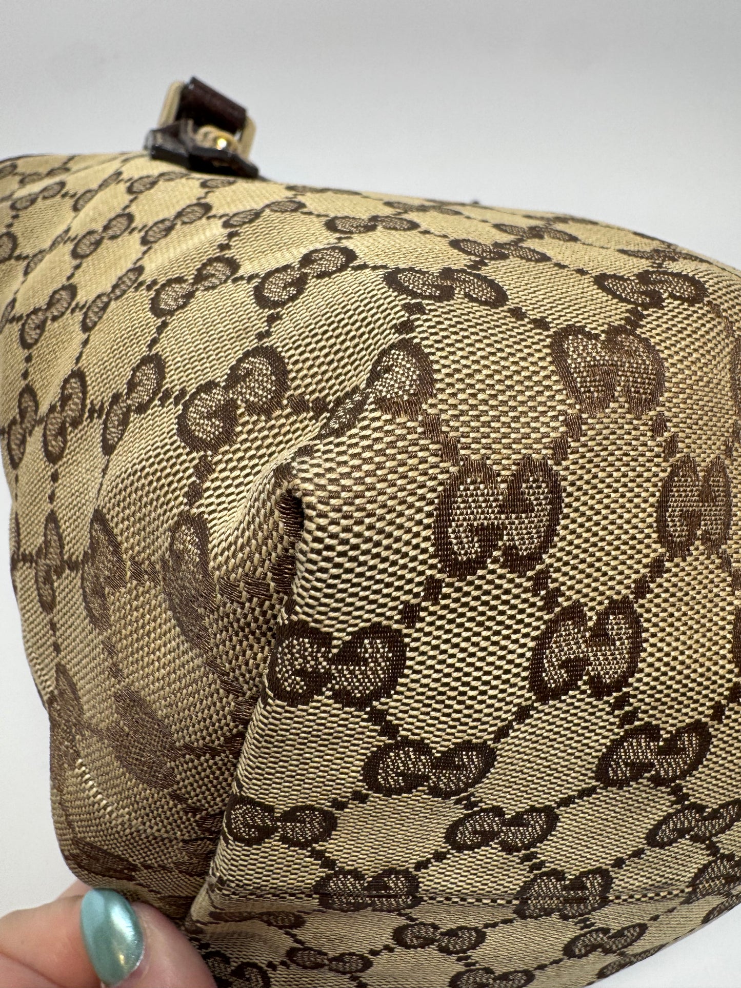 Gucci GG Canvas Mushrooms Tote Embroidered Bag