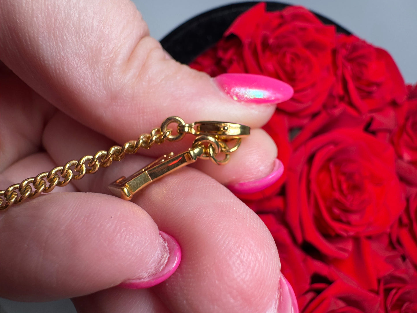 Louis Vuitton Sweet Monogram Charm Bracelet Gold Tone