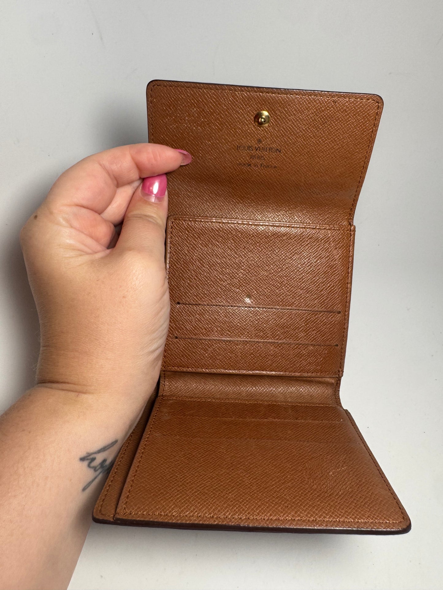Louis Vuitton Elise Monogram Compact Trifold Wallet Made in France January 1998