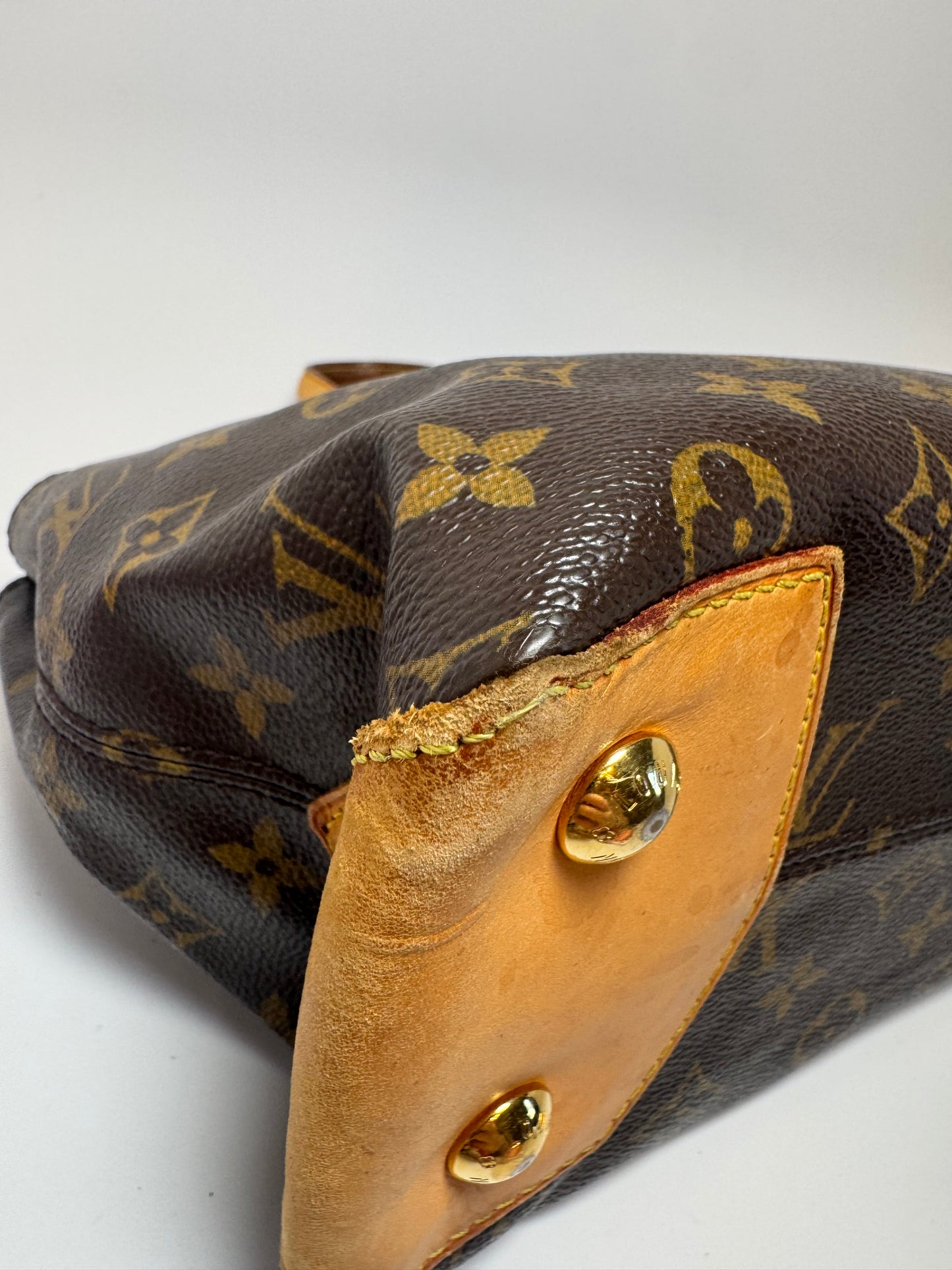 Louis Vuitton Wilshire PM Monogram Bag East West Tote Made in Spain