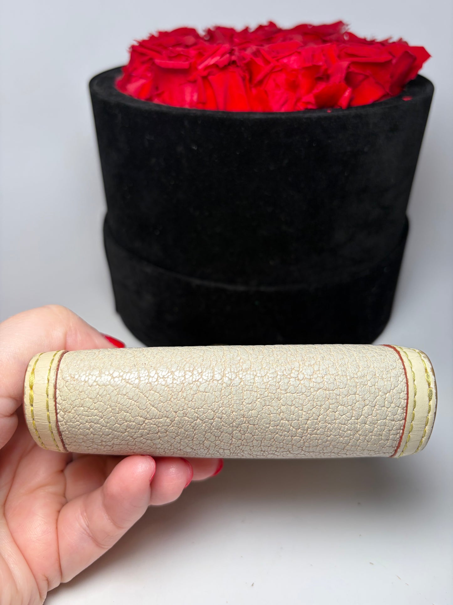 Louis Vuitton Suhali Compact Leather Ivory Wallet