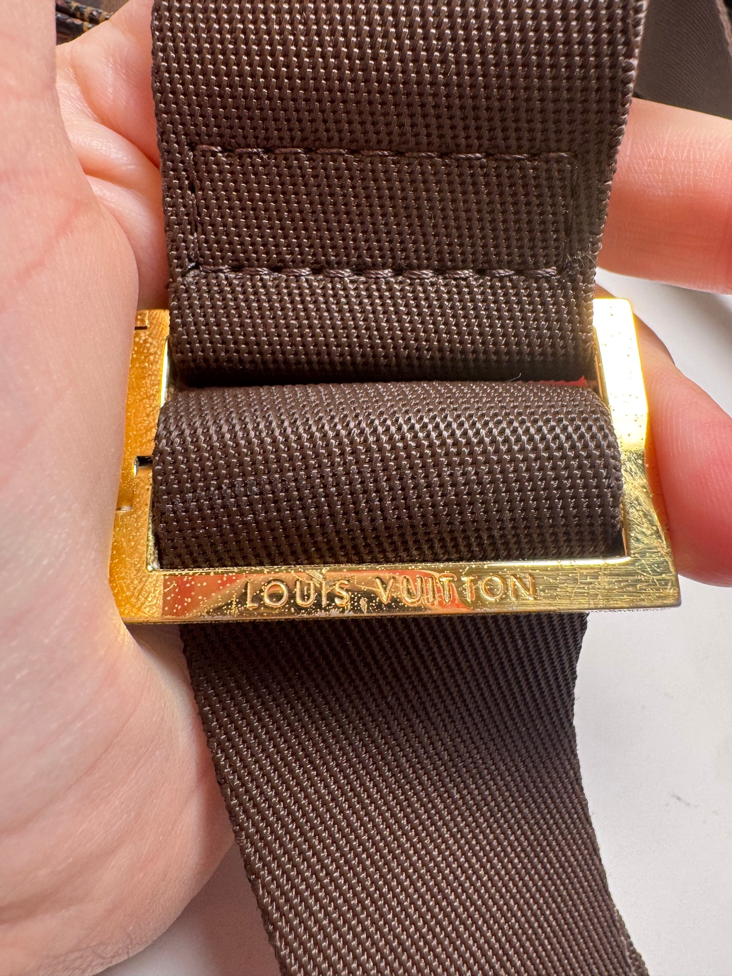 Louis Vuitton Geronimo Damier Ebene Belt Bag/Bum Bag