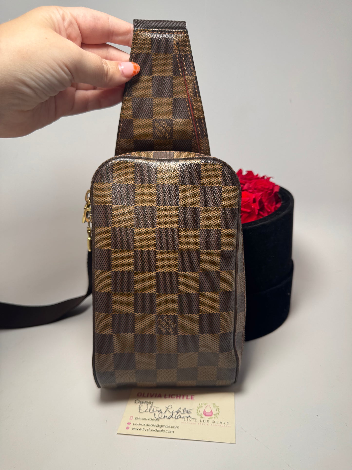 Louis Vuitton Geronimo Damier Ebene Belt Bag/Bum Bag
