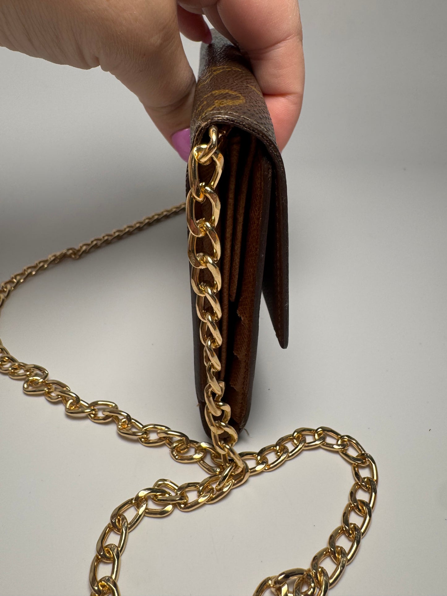 Louis Vuitton Sarah Monogram Wallet on Chain- Vintage 1994 March in France