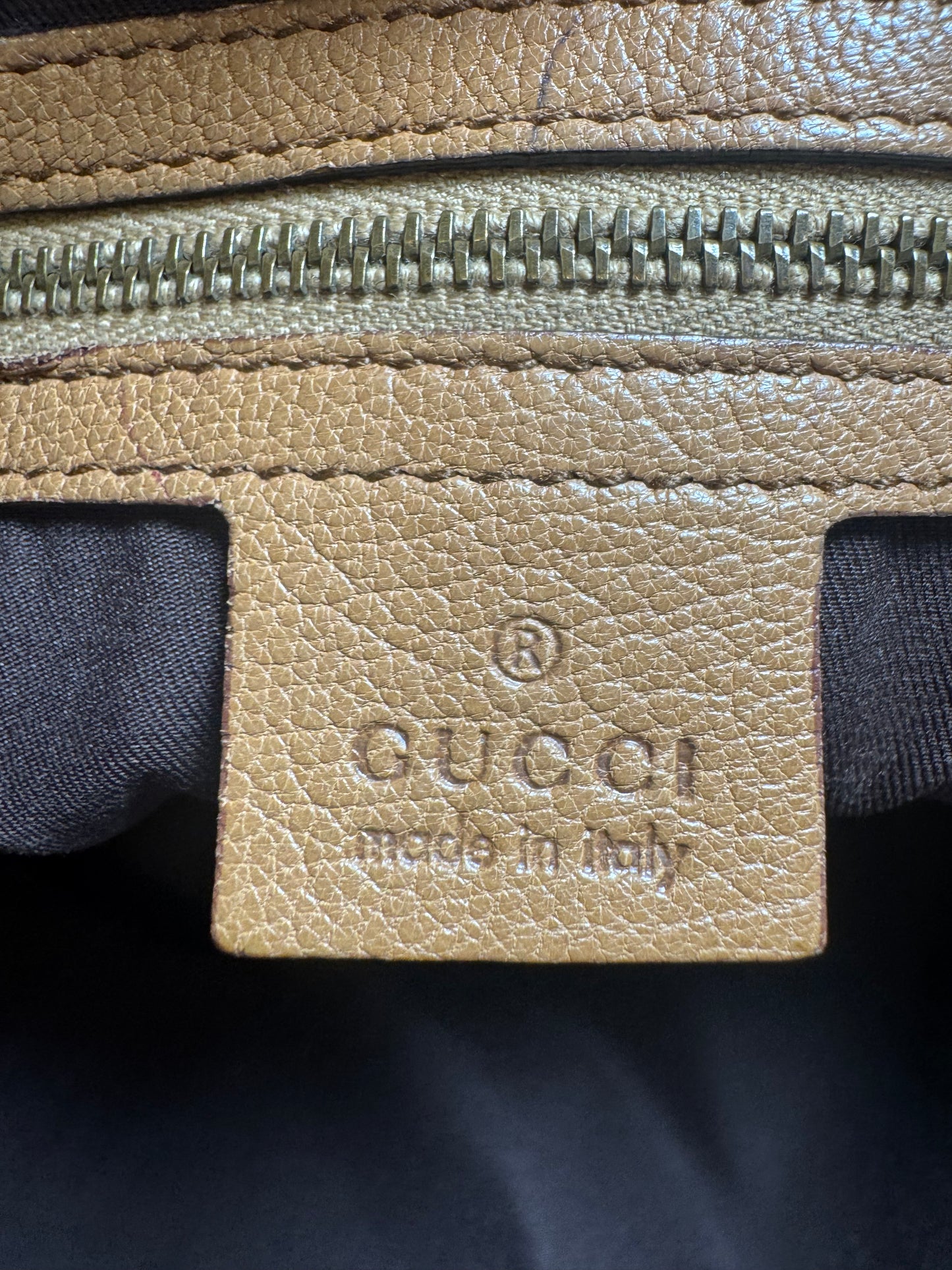 Gucci Blondie Studded Shoulder Bag Leather