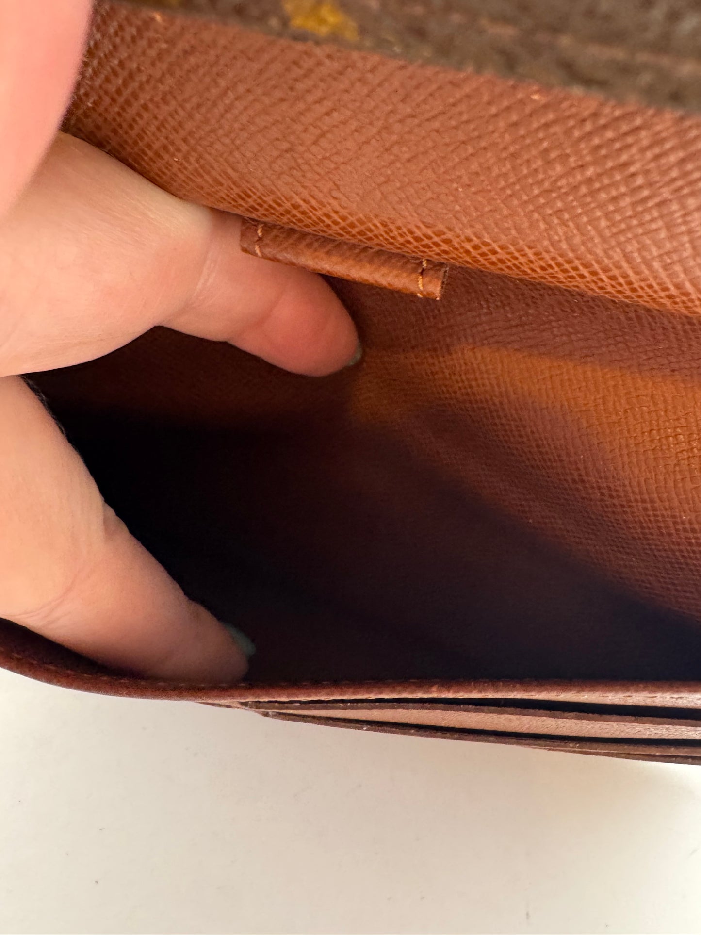 Louis Vuitton Sarah Monogram Wallet on Chain Made in France