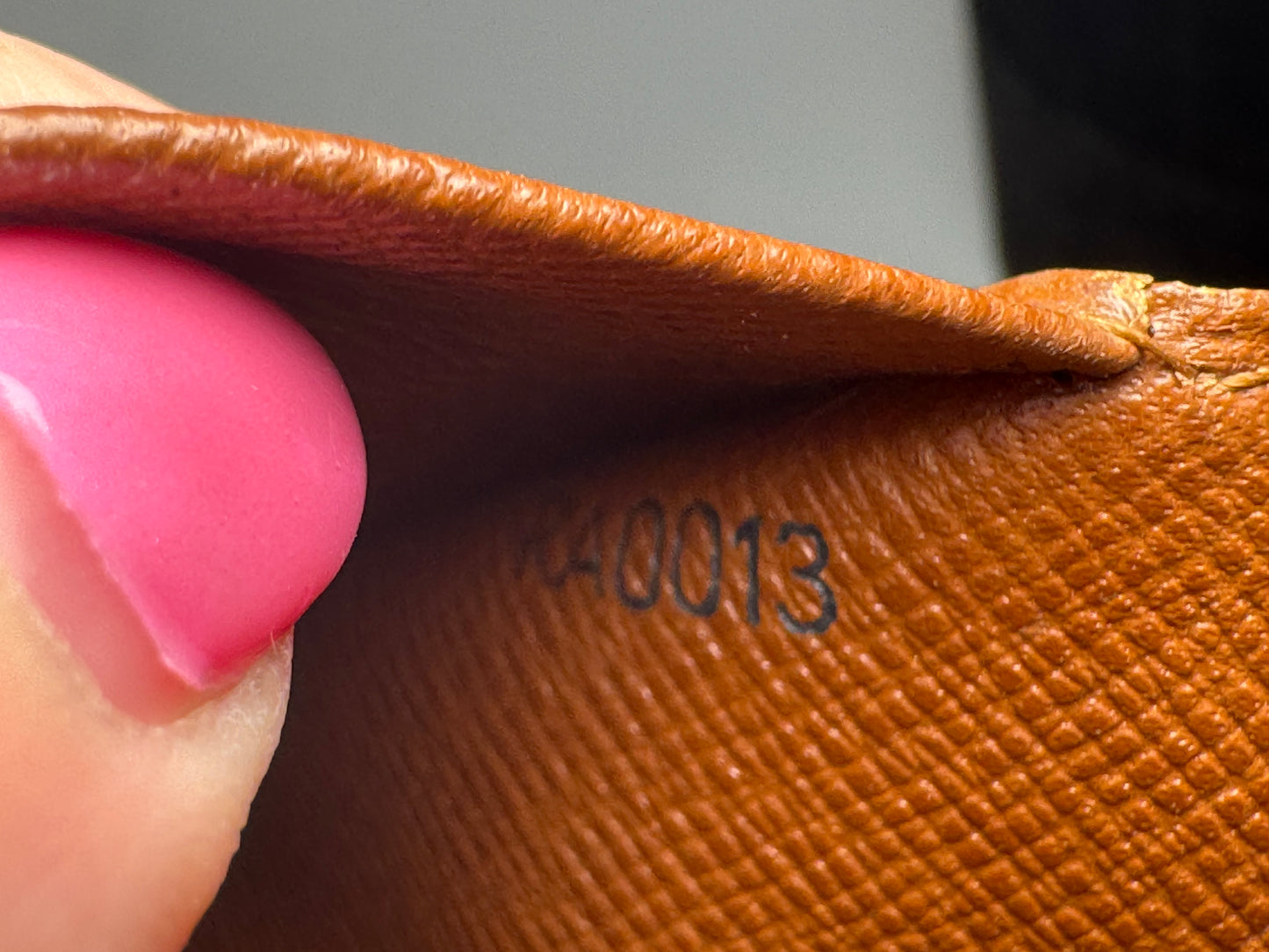 Louis Vuitton Porte Monnaie Tresor Monogram Compact Wallet, Made in France January 2003
