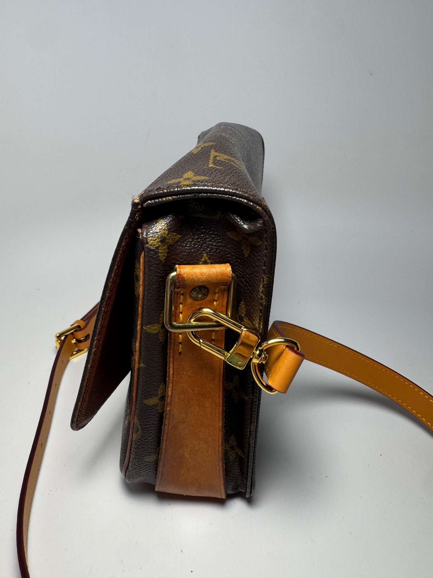 Louis Vuitton Cartouchière MM Monogram Crossbody- FAIR condition France September 1995