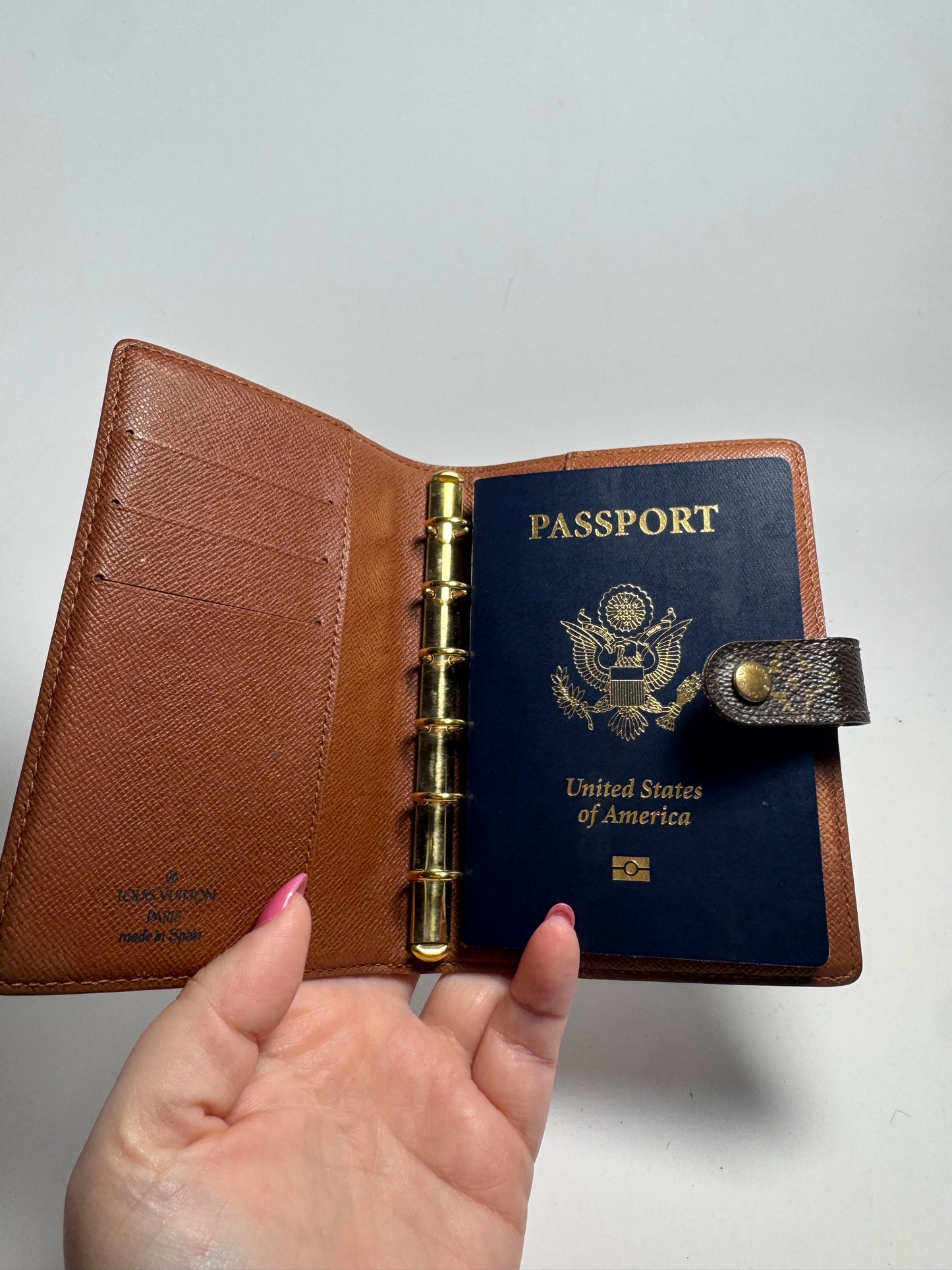 Louis Vuitton Monogram Agenda PM Planner/Passport Holder- Made in Spain June 1999