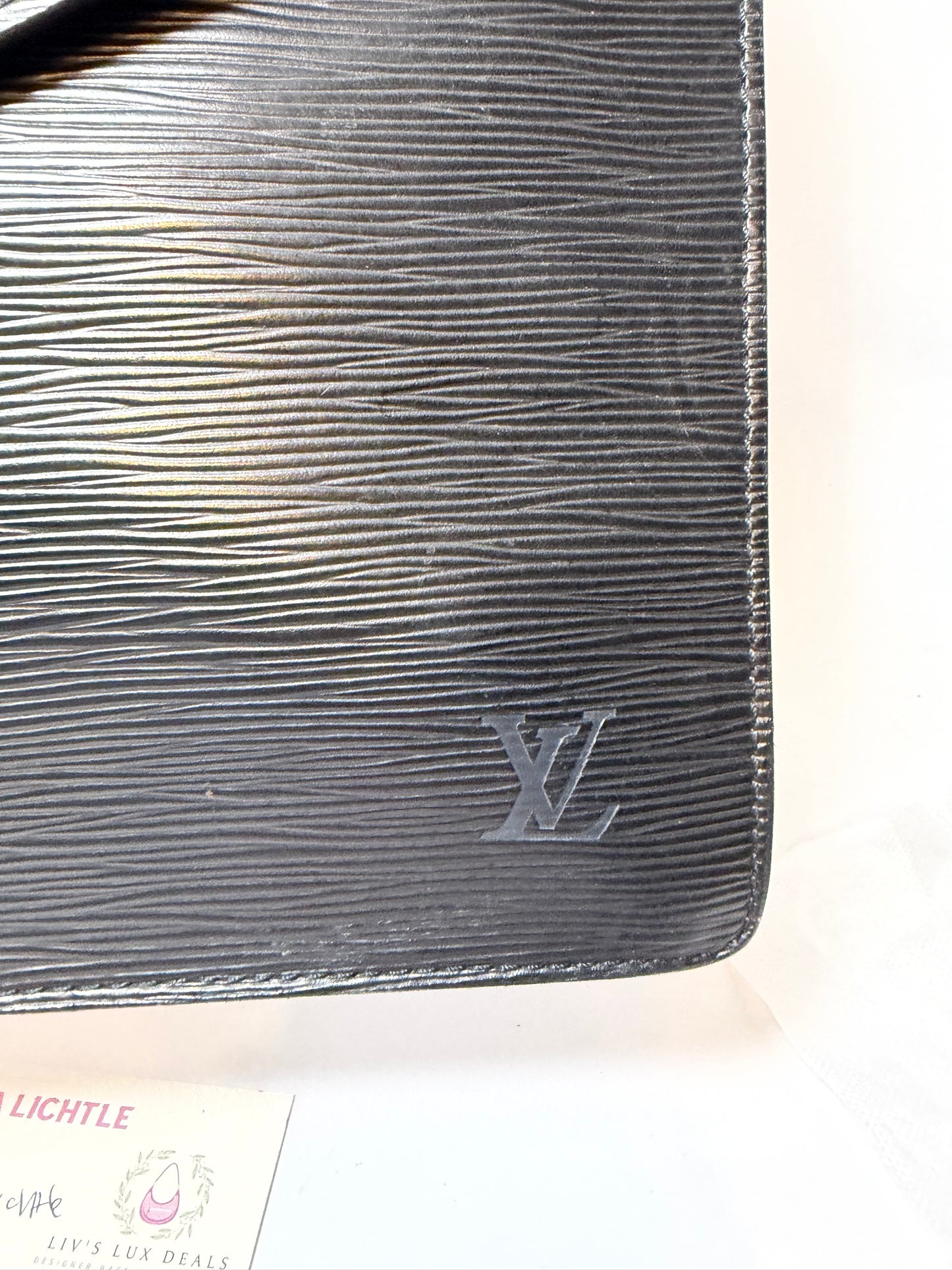 Louis Vuitton Black Epi Monceau Serviette Metis/Laptop Holder/Briefcase/Document Holder