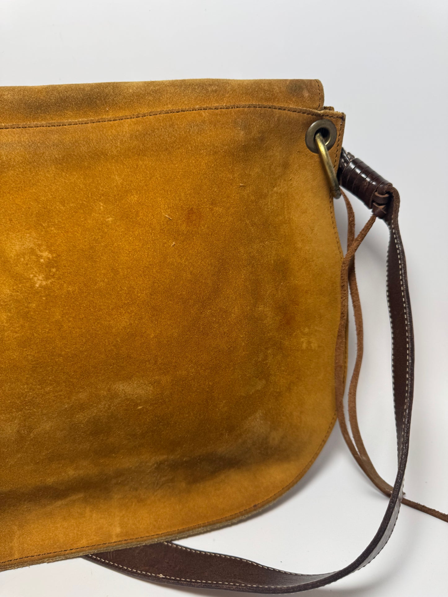 Dolce & Gabbana Suede Tassel Leather Shoulder Bag