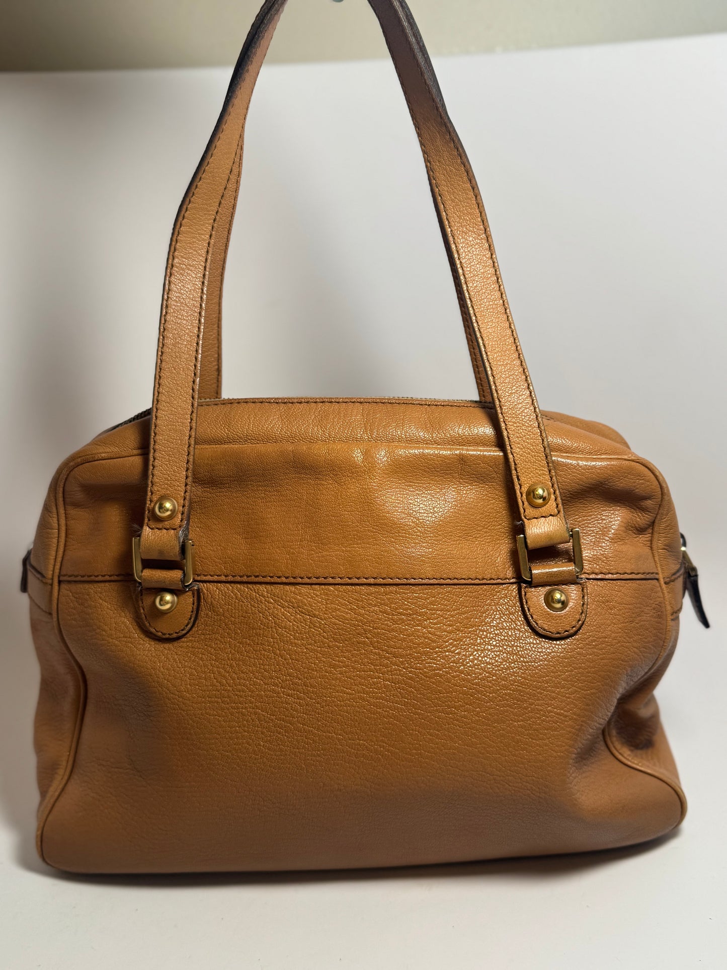 Gucci Blondie Studded Shoulder Bag Leather