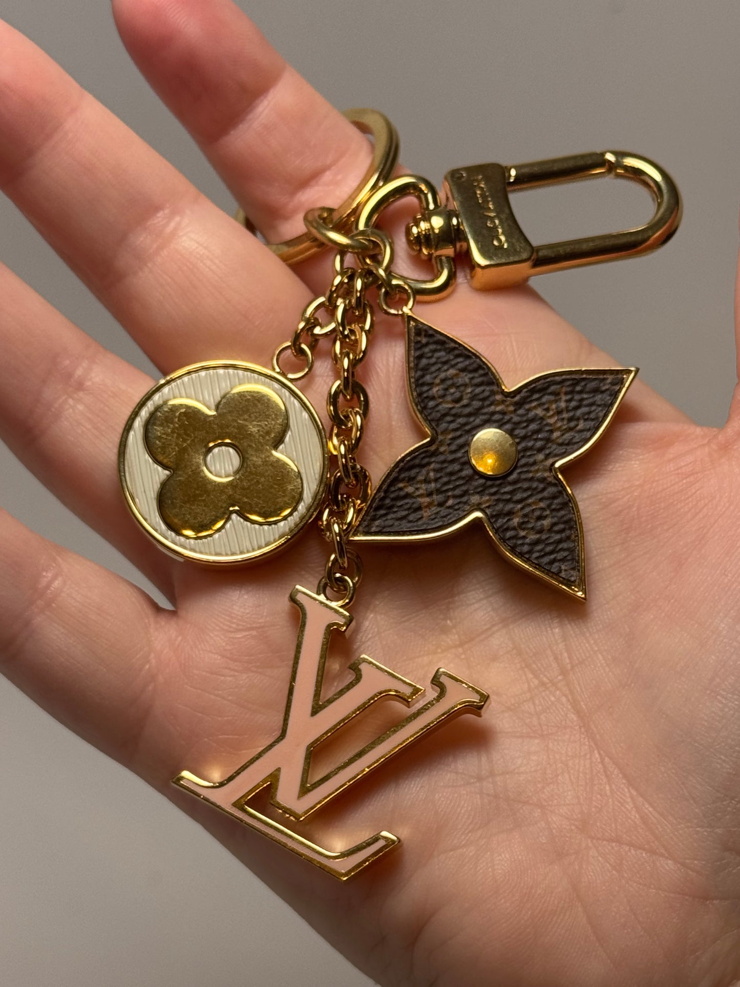 Louis Vuitton Fleur de Monogram Spring Street Bag Charm – Monogram, Pink & Gold