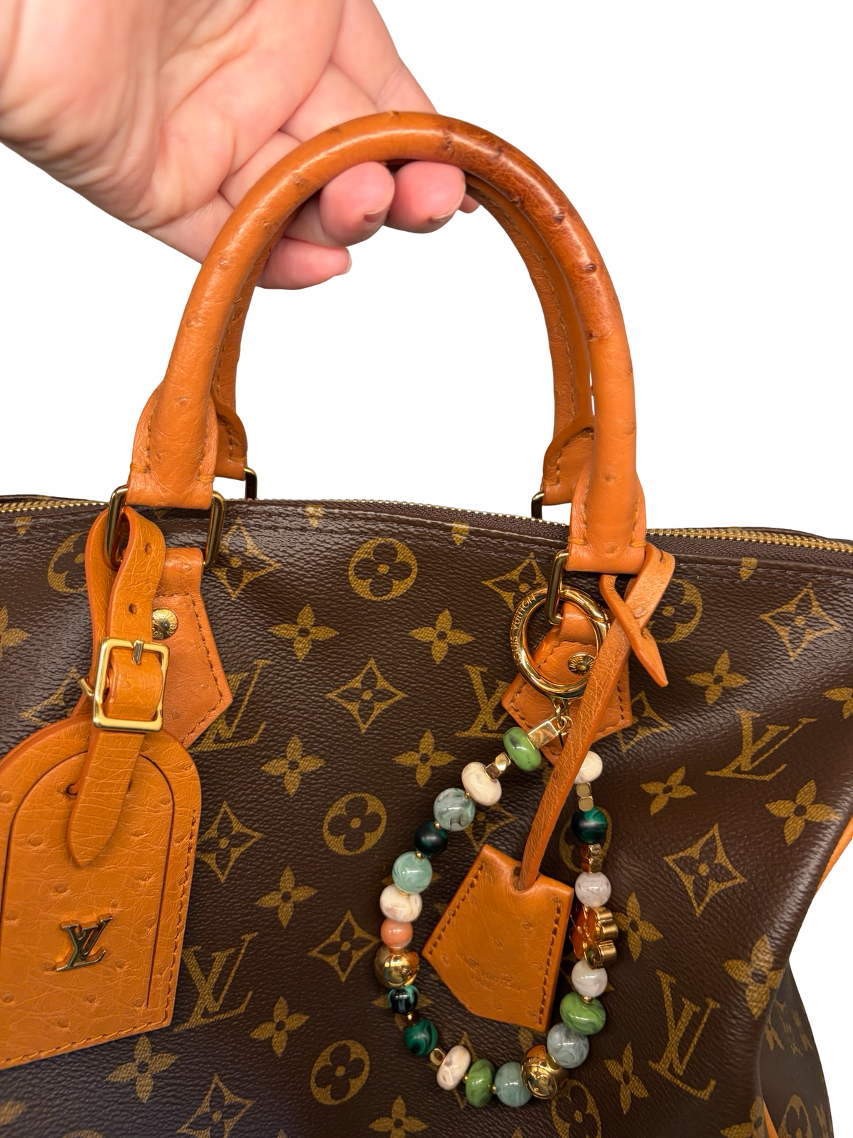 Louis Vuitton Speedy Soft 30 Boho w/Ostrich Leather