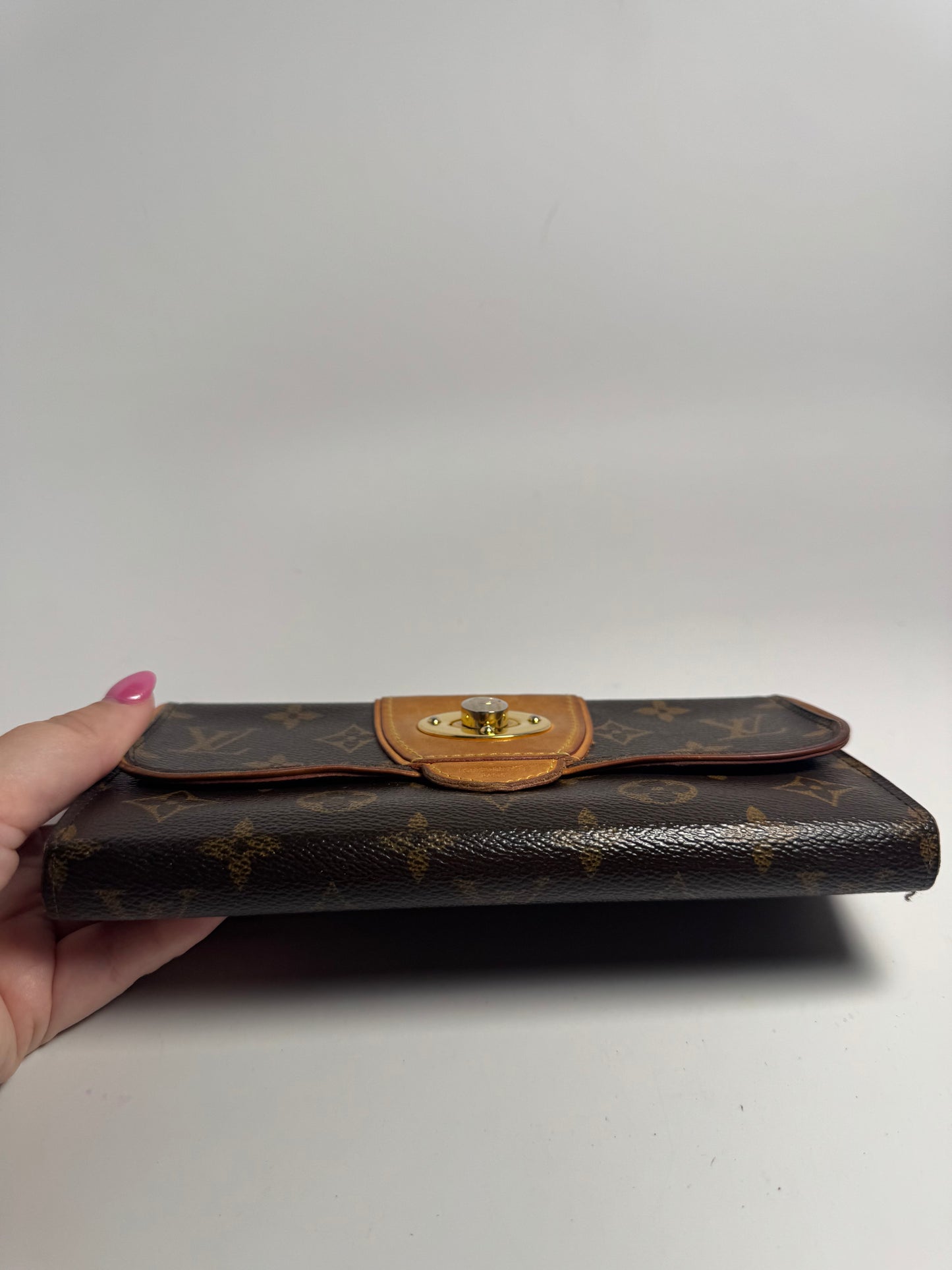 Louis Vuitton Boetie Wallet Monogram & Vachetta Leather Made in Spain 2012