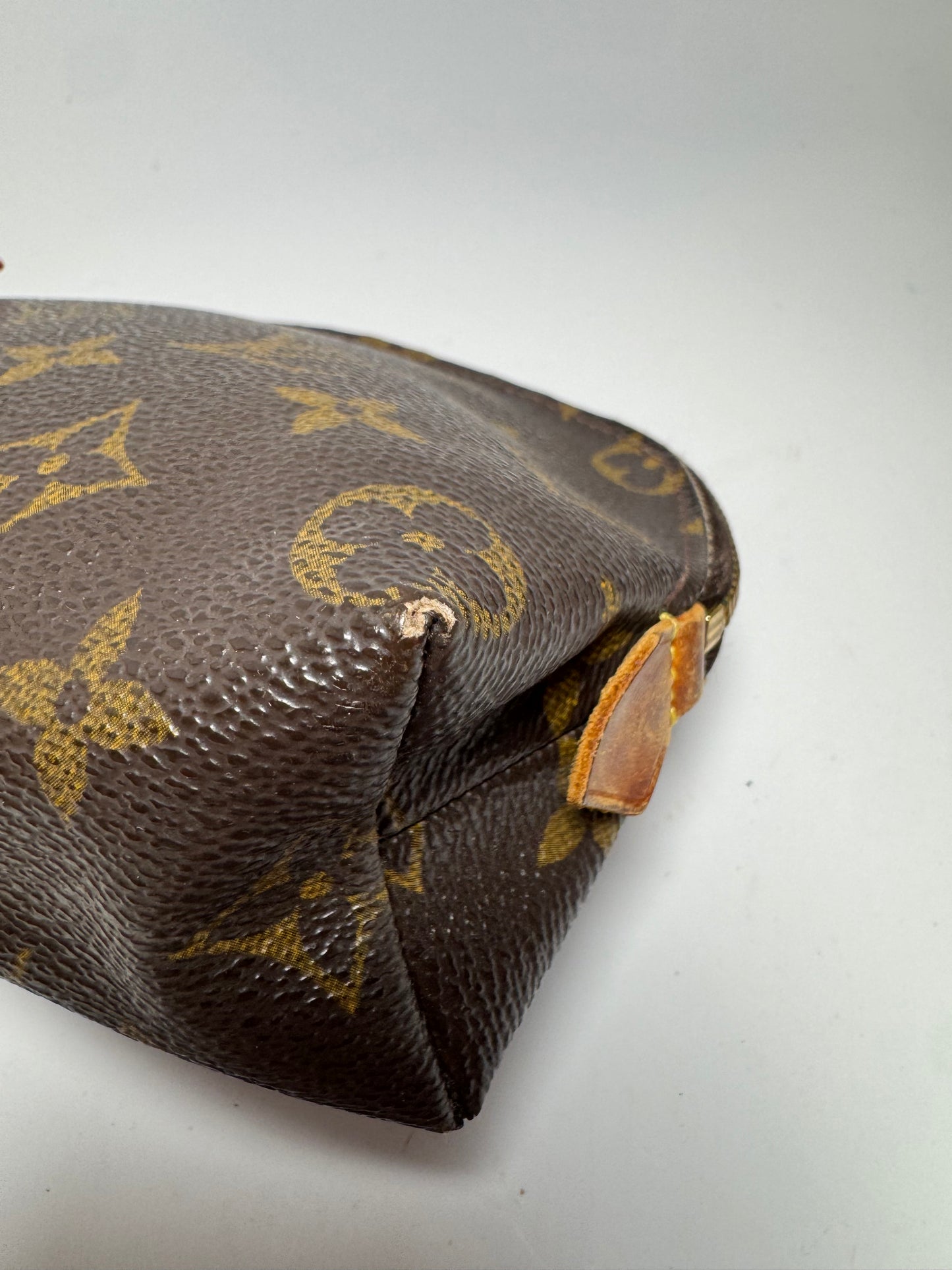 Louis Vuitton Monogram Cosmetic Case Dome Pouch, Made in Spain, September 2000