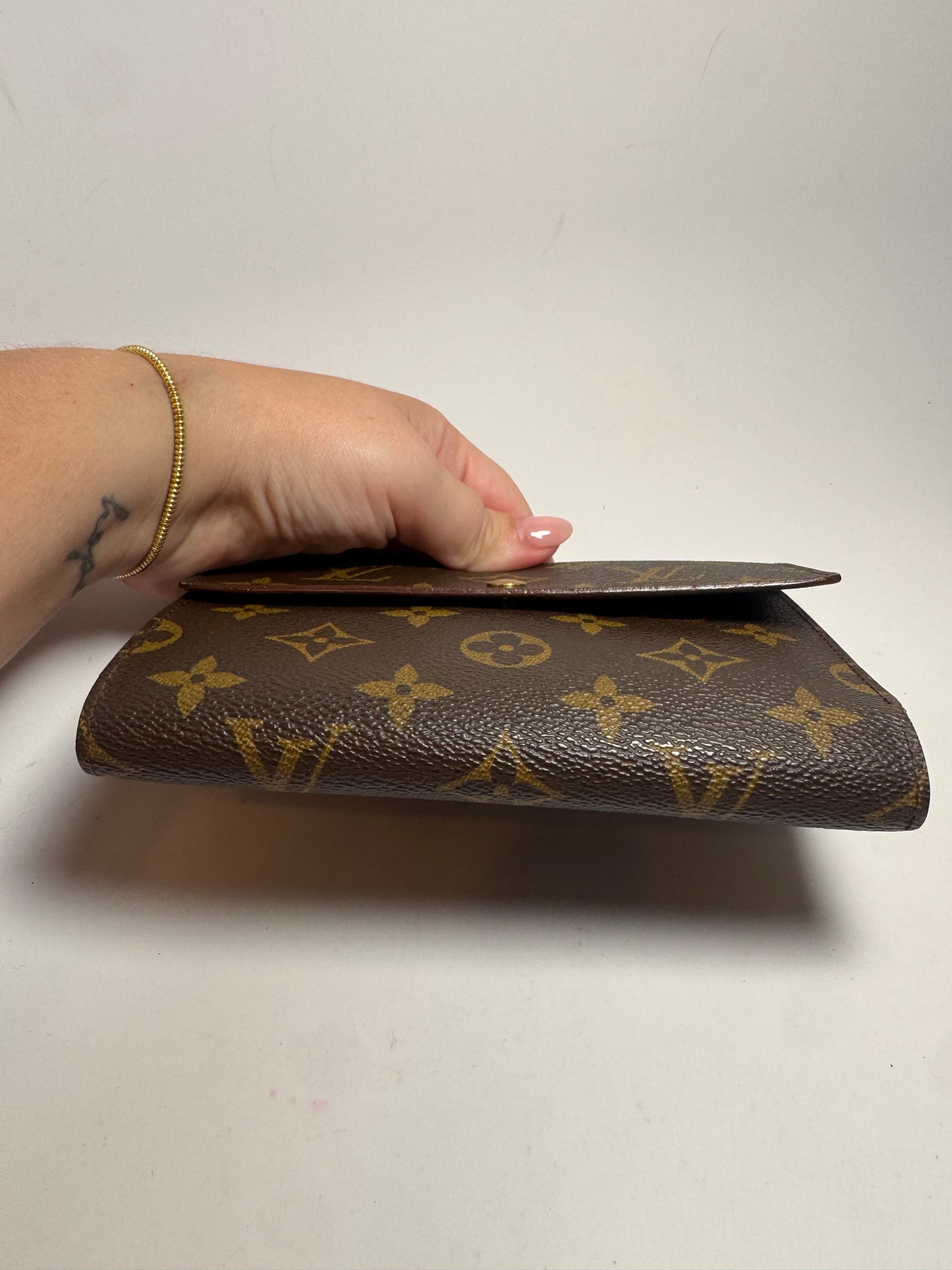 Louis Vuitton Porte Tressor Etui Monogram Wallet/Passport Holder