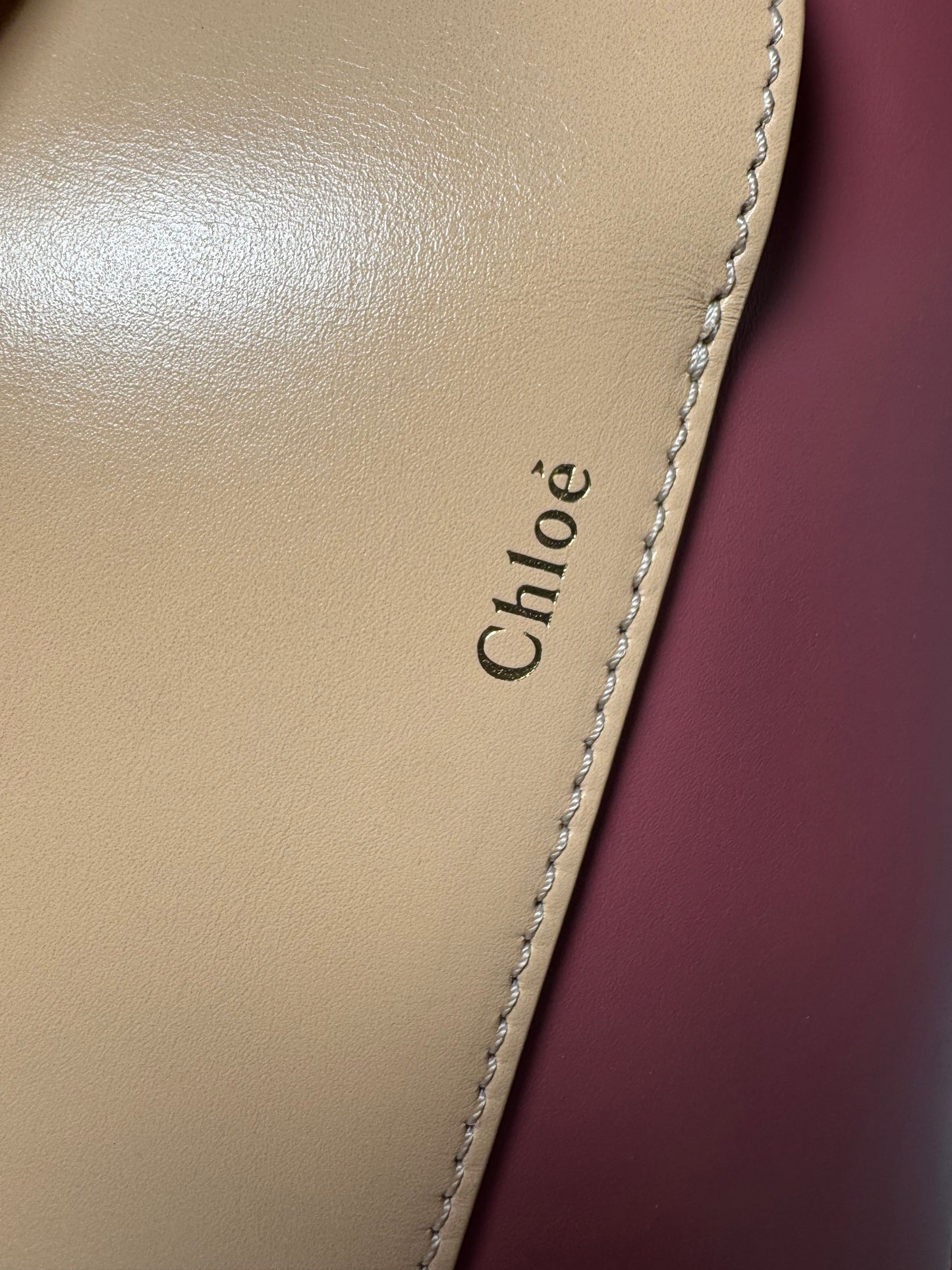 Chloé Tulip Mini Bucket Bag Pink (Faded Rose) & Cream Leather Luxury Bag