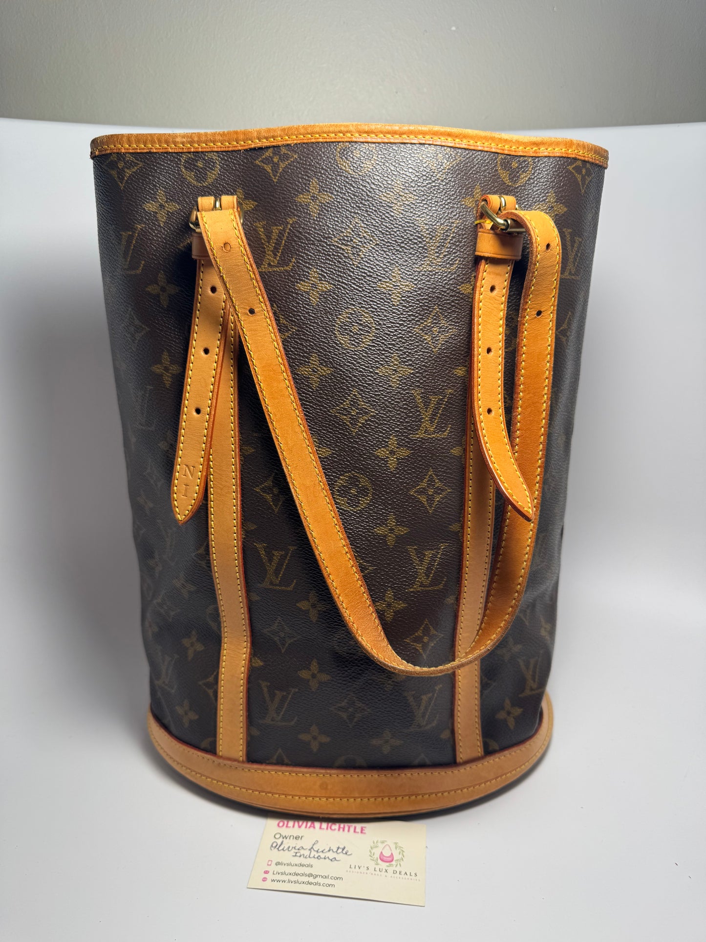 Louis Vuitton Bucket GM Monogram Tote – Made in France September 2001