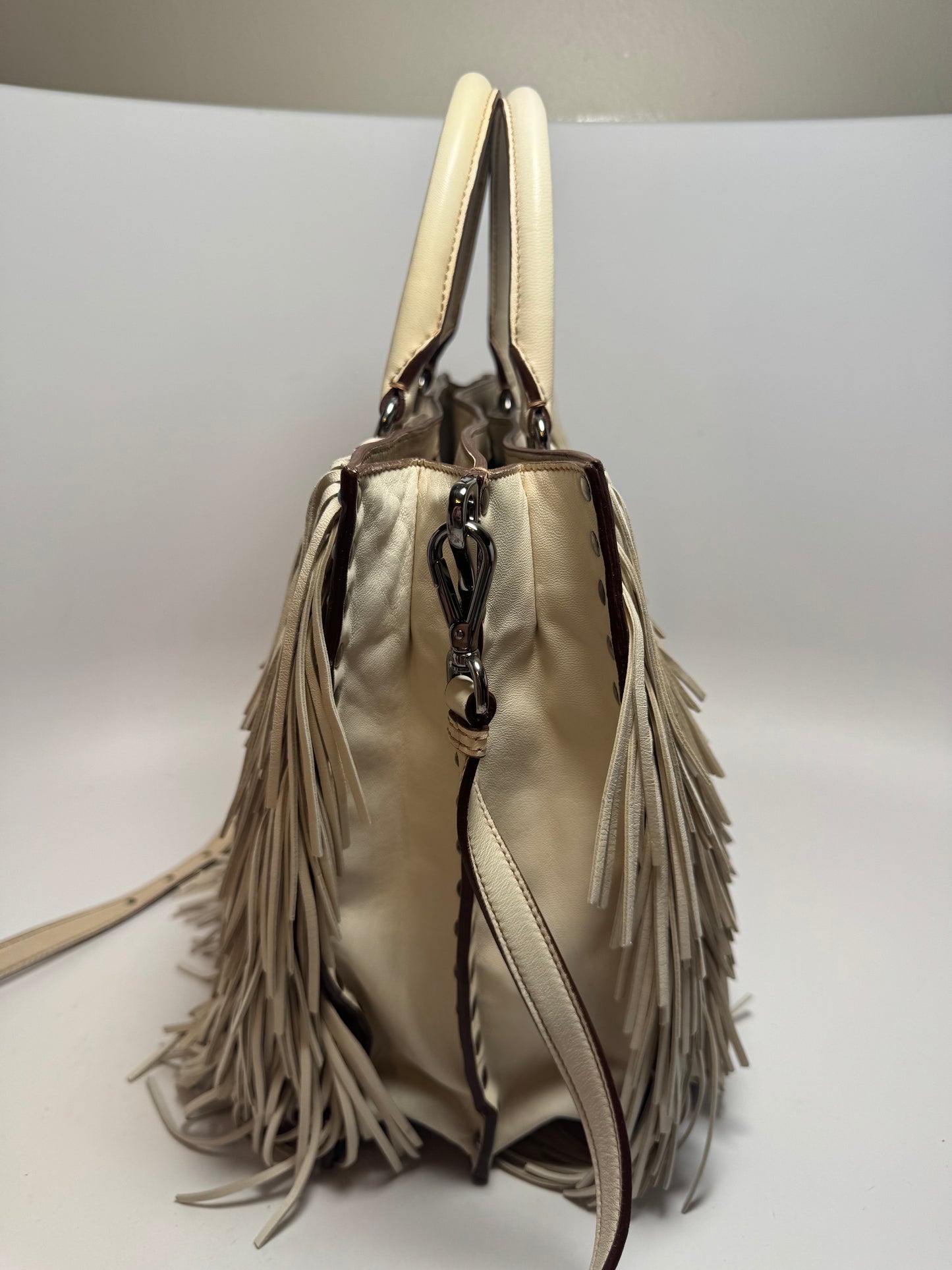 Prada Nappa Fringe Medium Tote Bag/Crossbody LIKE NEW condition w/authenticity cards & tag