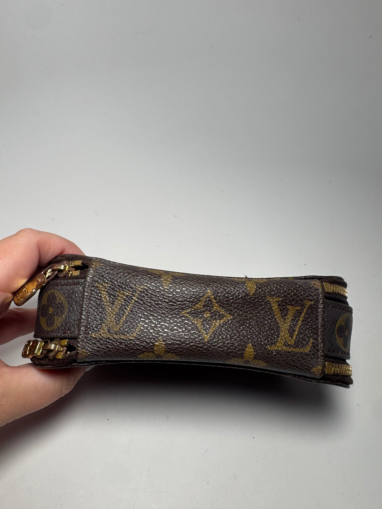 Louis Vuitton Trousse PM Monogram Canvas Toiltery Makeup Case/Pouch- July 2002