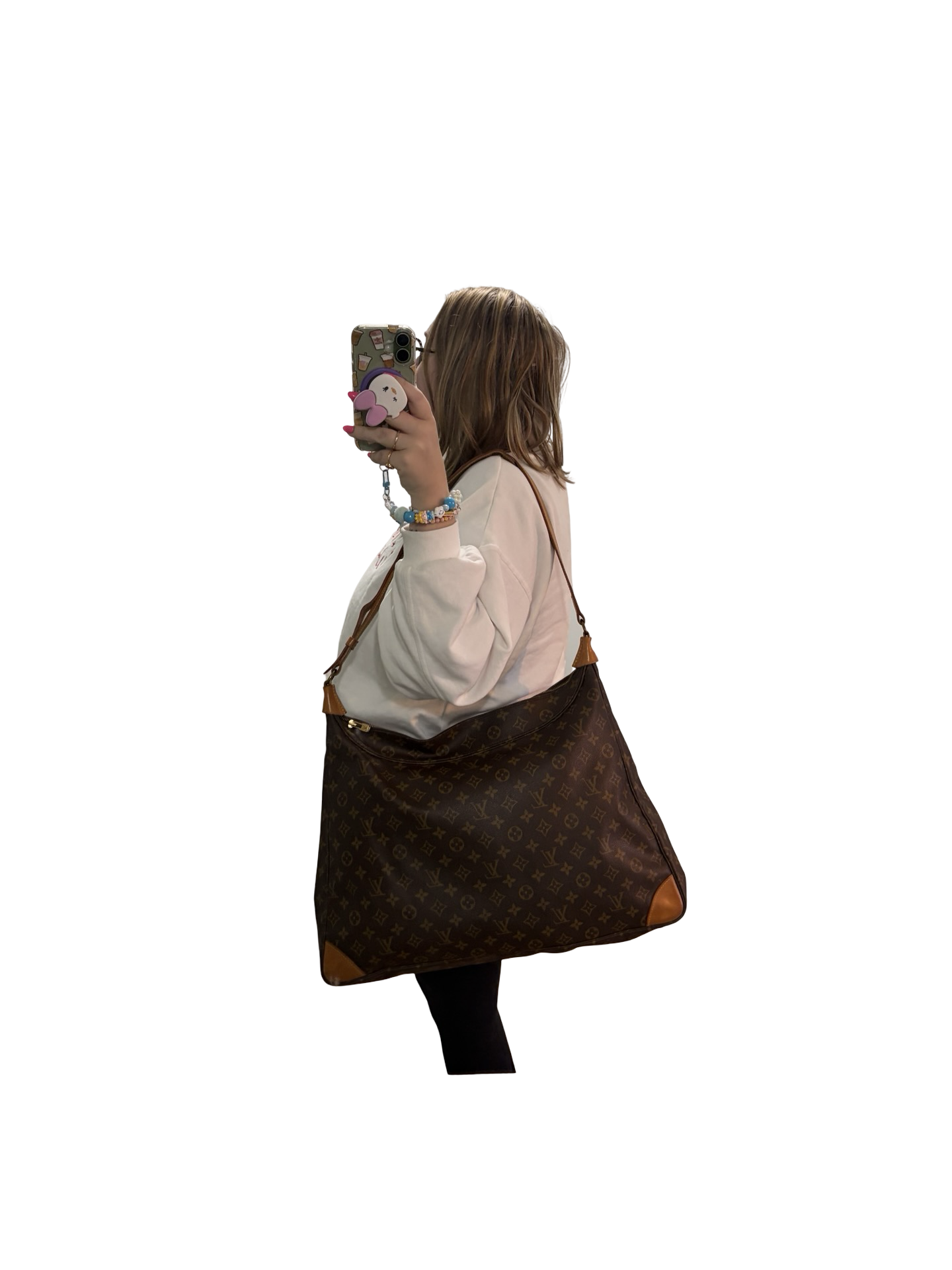 Louis Vuitton Promenade Monogram Shoulder Bag, Made in France April 1990